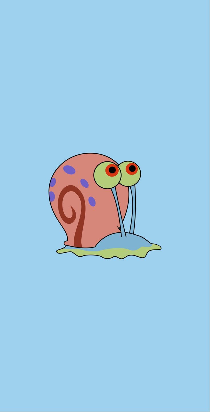 736x1440 Spongebob Snail phone Wallpaper