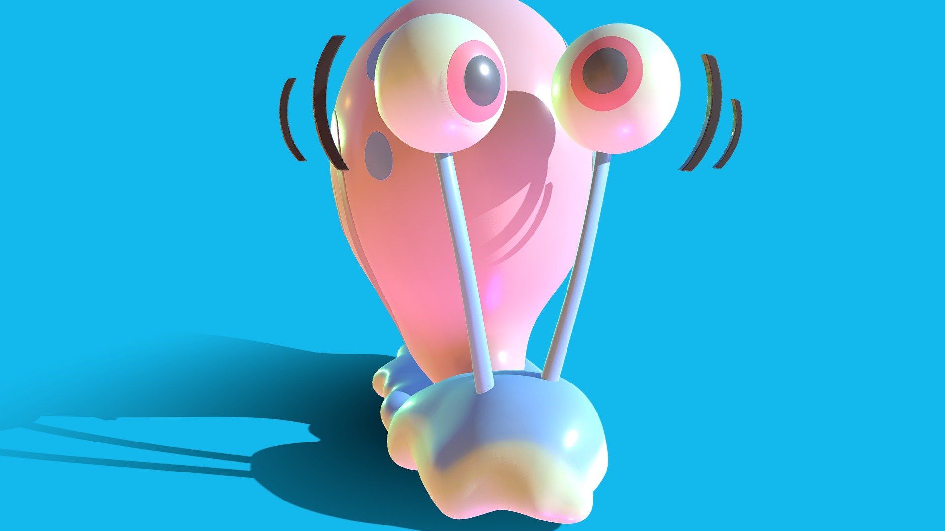 1920x1080 Gary Spongebob 3D Version 3 model by Gabriel Diego [76b163a]