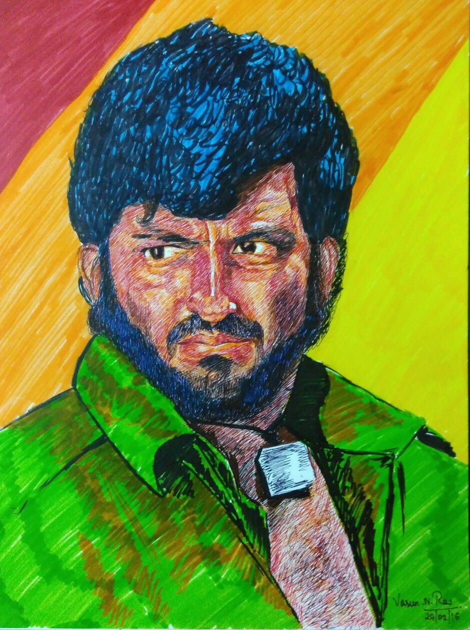 940x1260 Amjad Khan as Gabbar Singh (3). Image - Behance