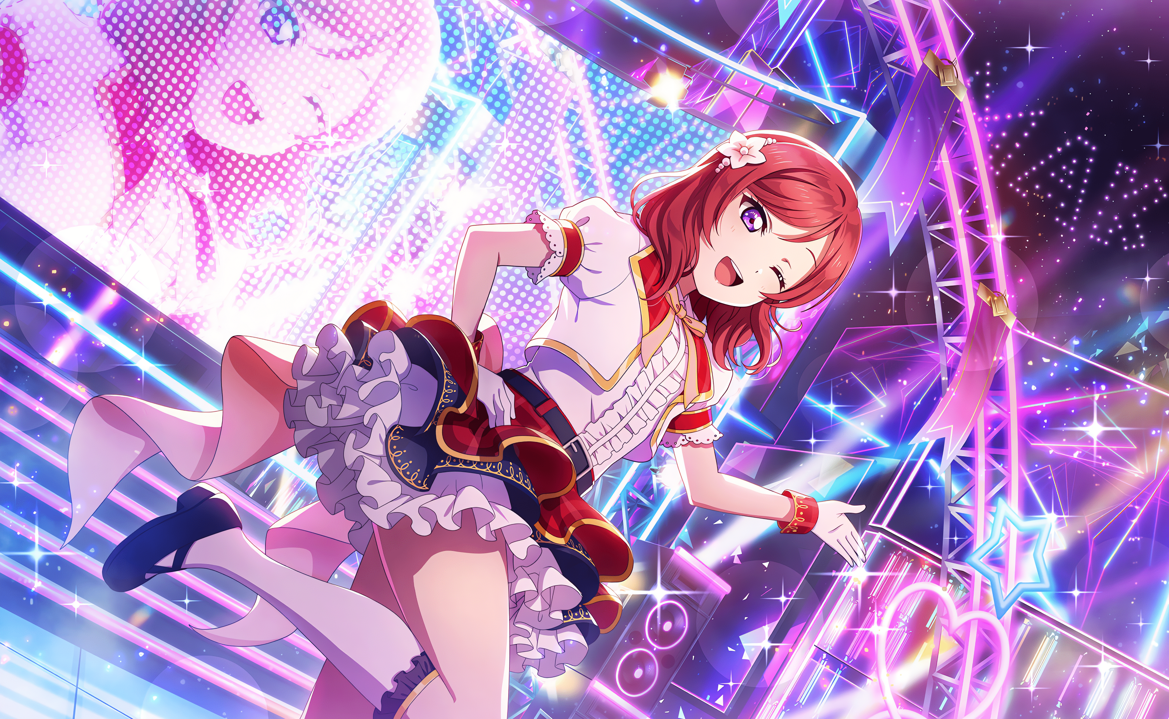 4096x2520 UR Maki Nishikino Pure 「Smartphone Shyness」. Cards list. SIF2 MIRACLE LIVE. Games. Idol Story Live!