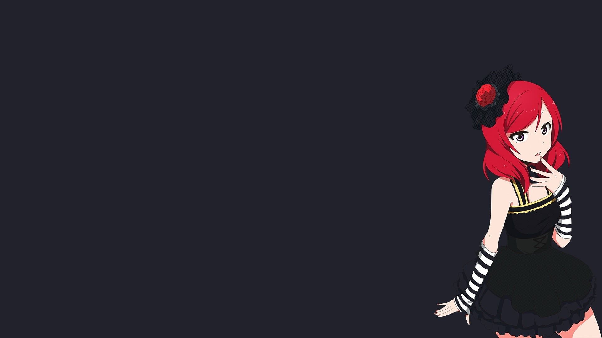 1920x1080 Wallpaper girl, anime, hat, beauty, veil, Maki Nishikino, Love Live !, Nishikino Maki for mobile and desktop, section прочее, resolution 1920x1080