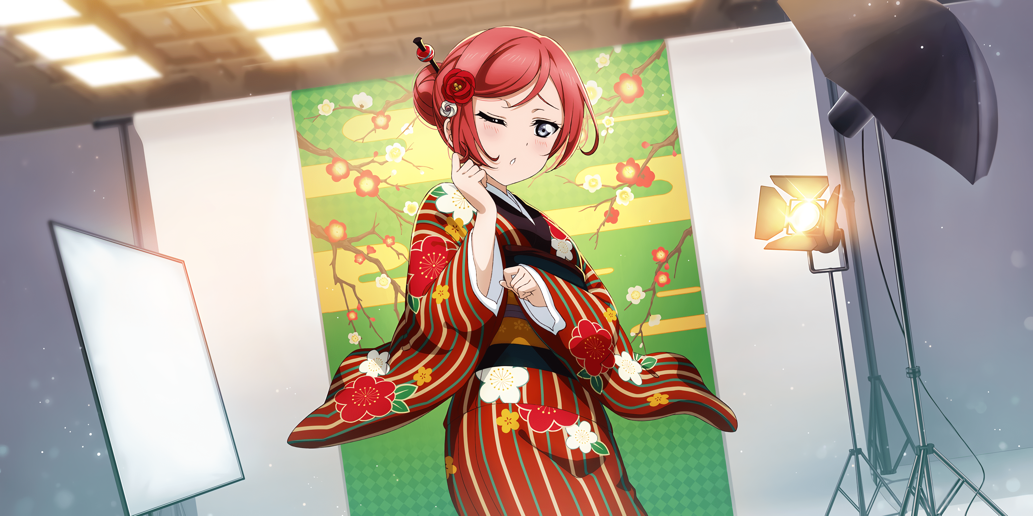 3600x1800 SR Maki Nishikino 「Could You Not Stare at Me?