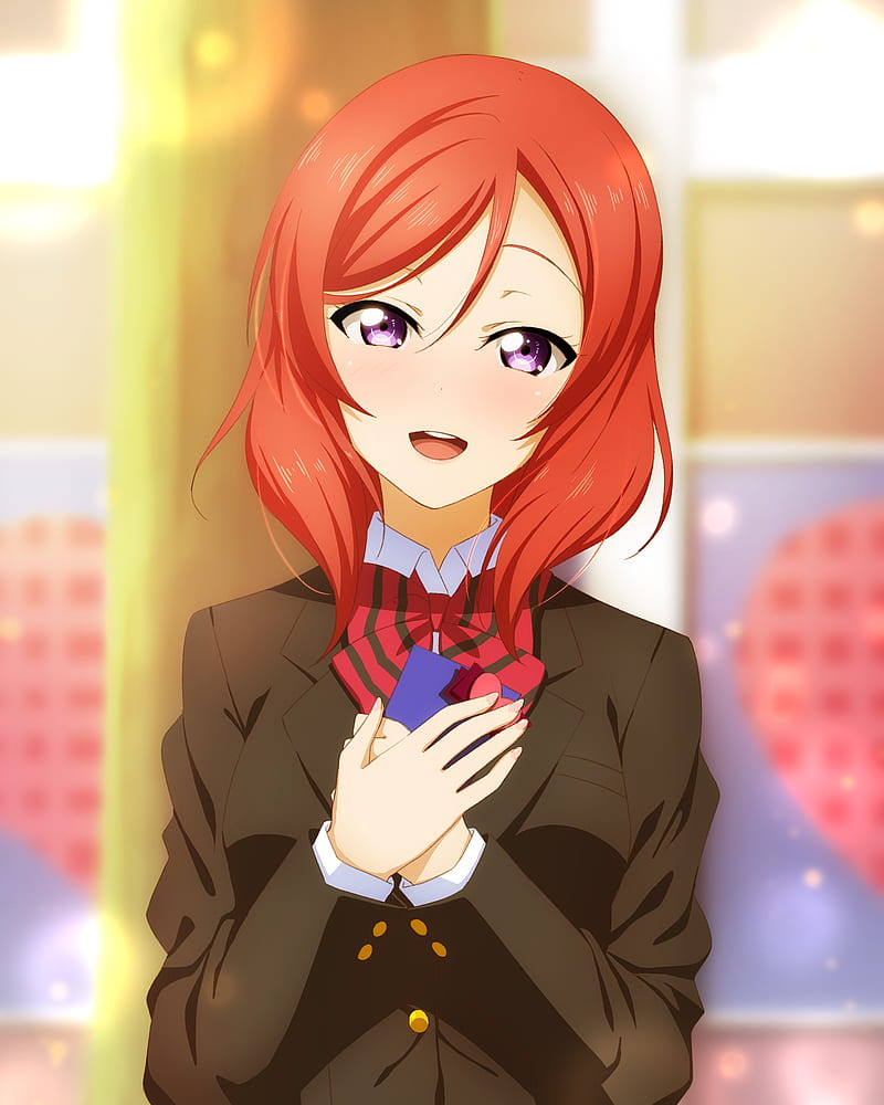 800x1000 Anime, anime girls, Love Live!, Love Live Series, Nishikino Maki, redhead, school uniform, HD phone wallpaper