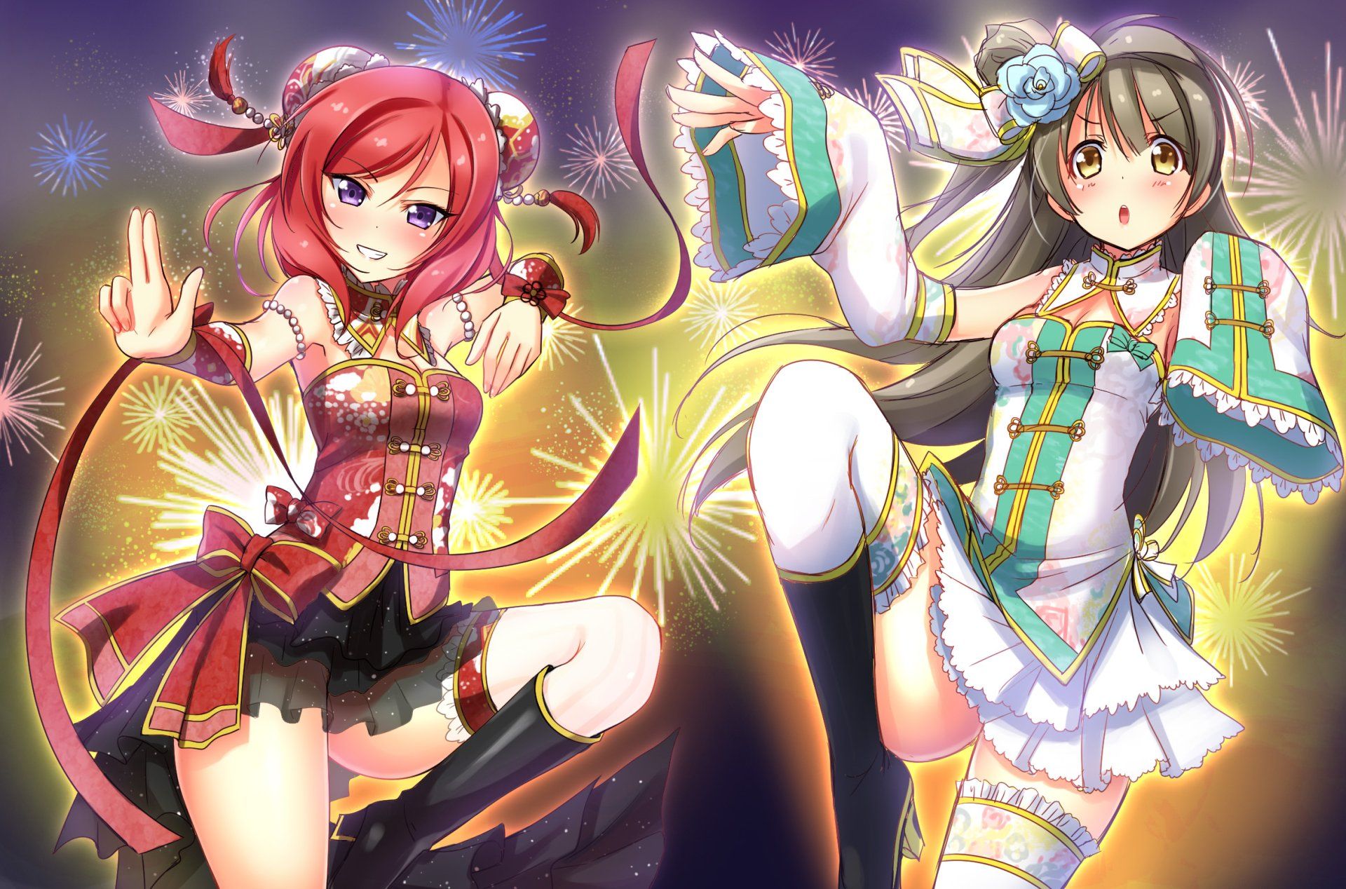 1920x1268 Love Live! HD Wallpaper: Kotori Minami & Maki Nishikino Sparkle Showcasex1558