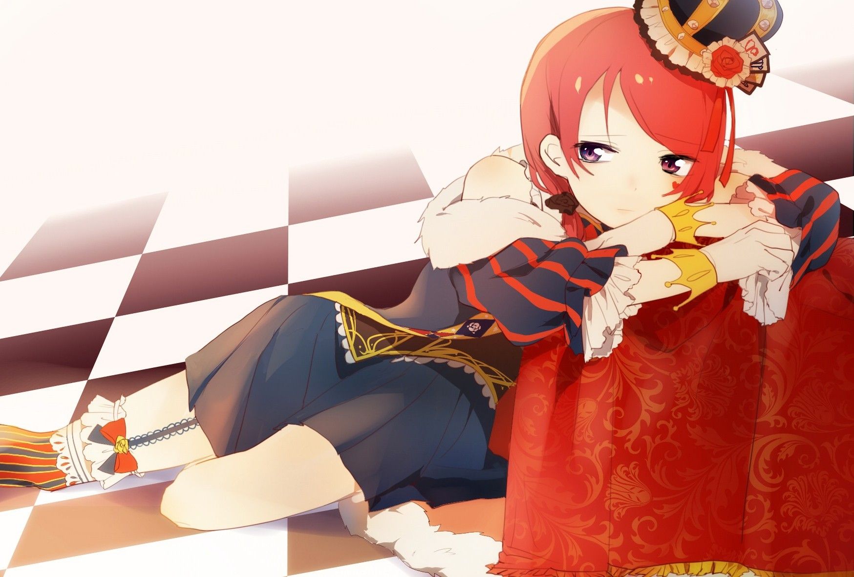 1748x1181 anime, Anime Girls, Nishikino Maki, Love Live!, Crown Wallpaper HD / Desktop and Mobile Background