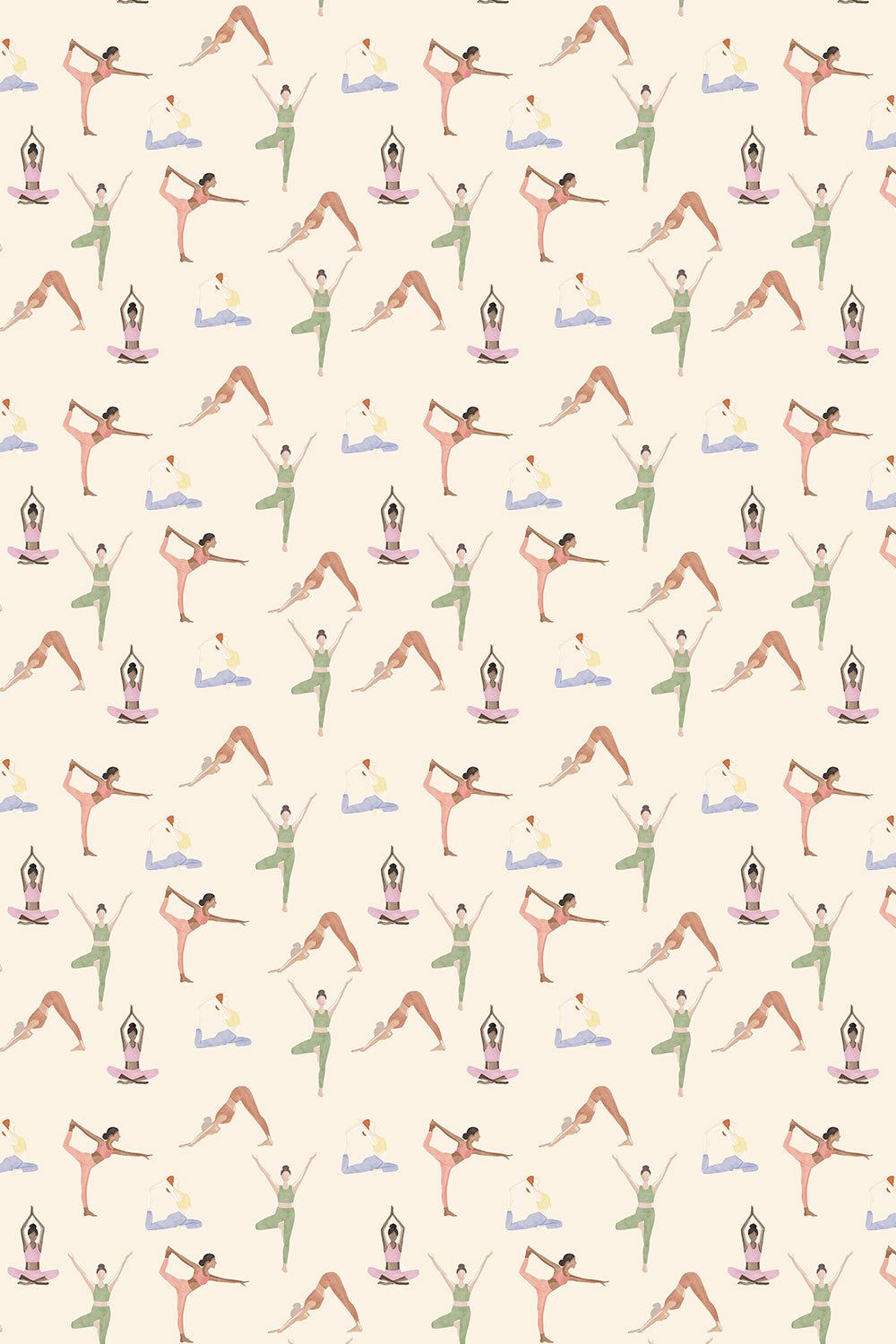 1000x1500 Yoga Studio Performance Vinyl Wallpaper. Earth Tones in x 12 in Sample