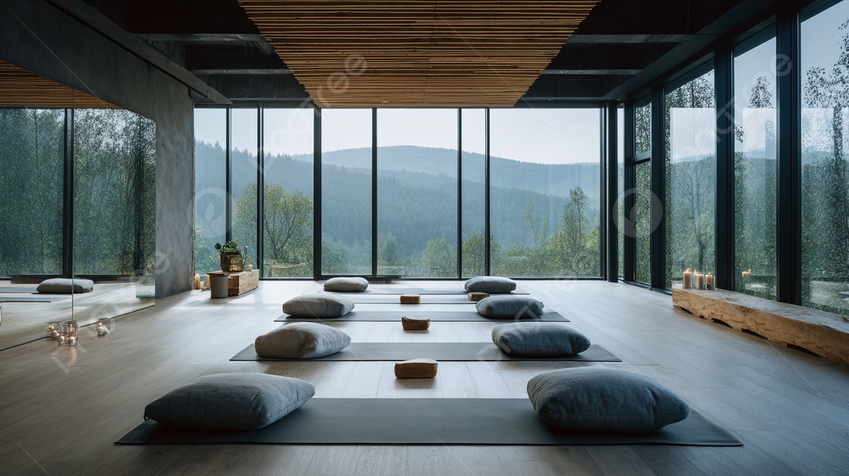 1200x673 Tranquil Minimalist Yoga Studio Surrounded By Nature And Natural Light, Minimalist, Yoga, Studio Background Image And Wallpaper for Free Download