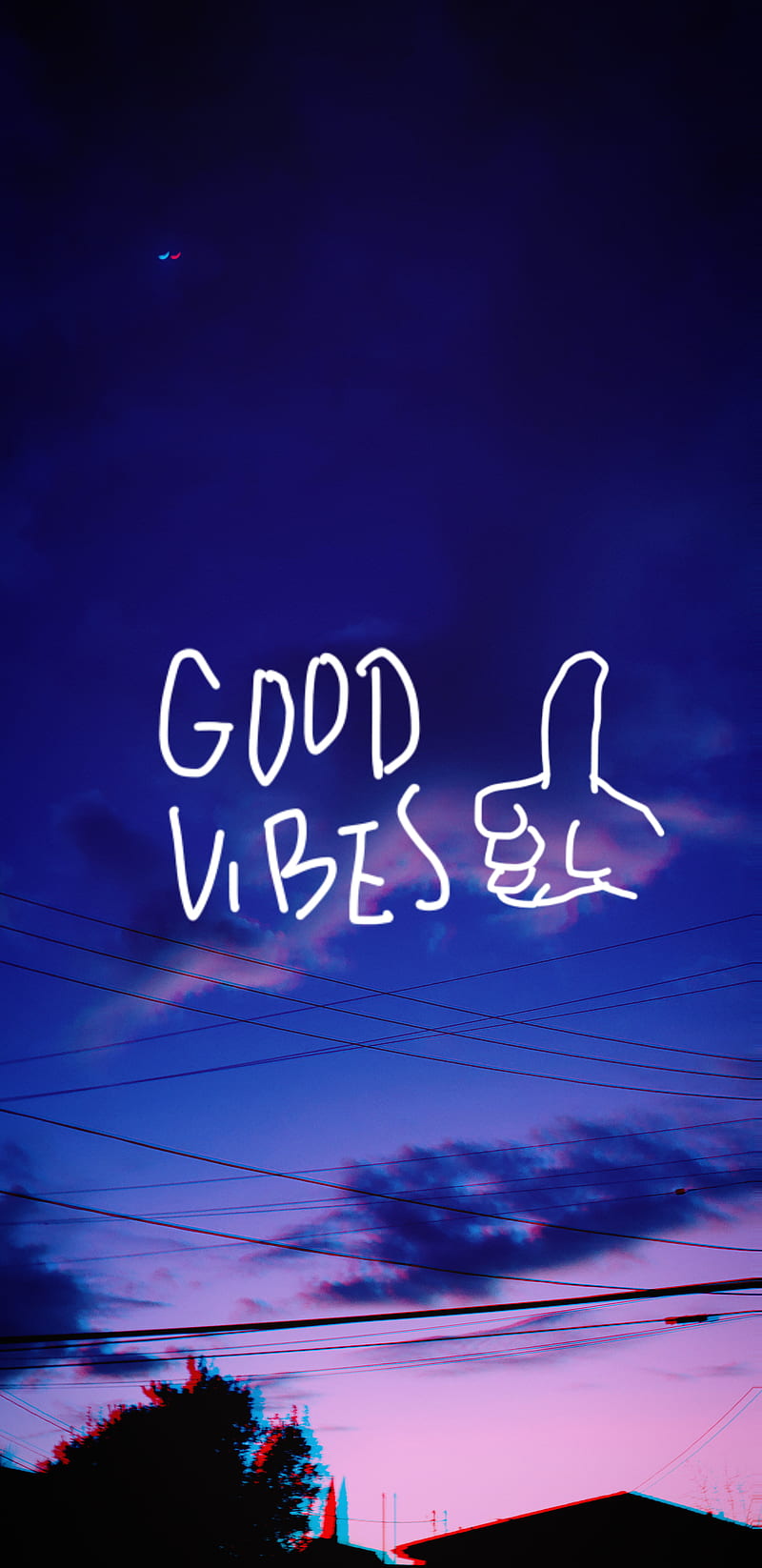 800x1646 Good Vibes, Night, Blue Pink Fade Sunset, Blue, Sunset, Pink, Good Vibes, HD Phone Wallpaper