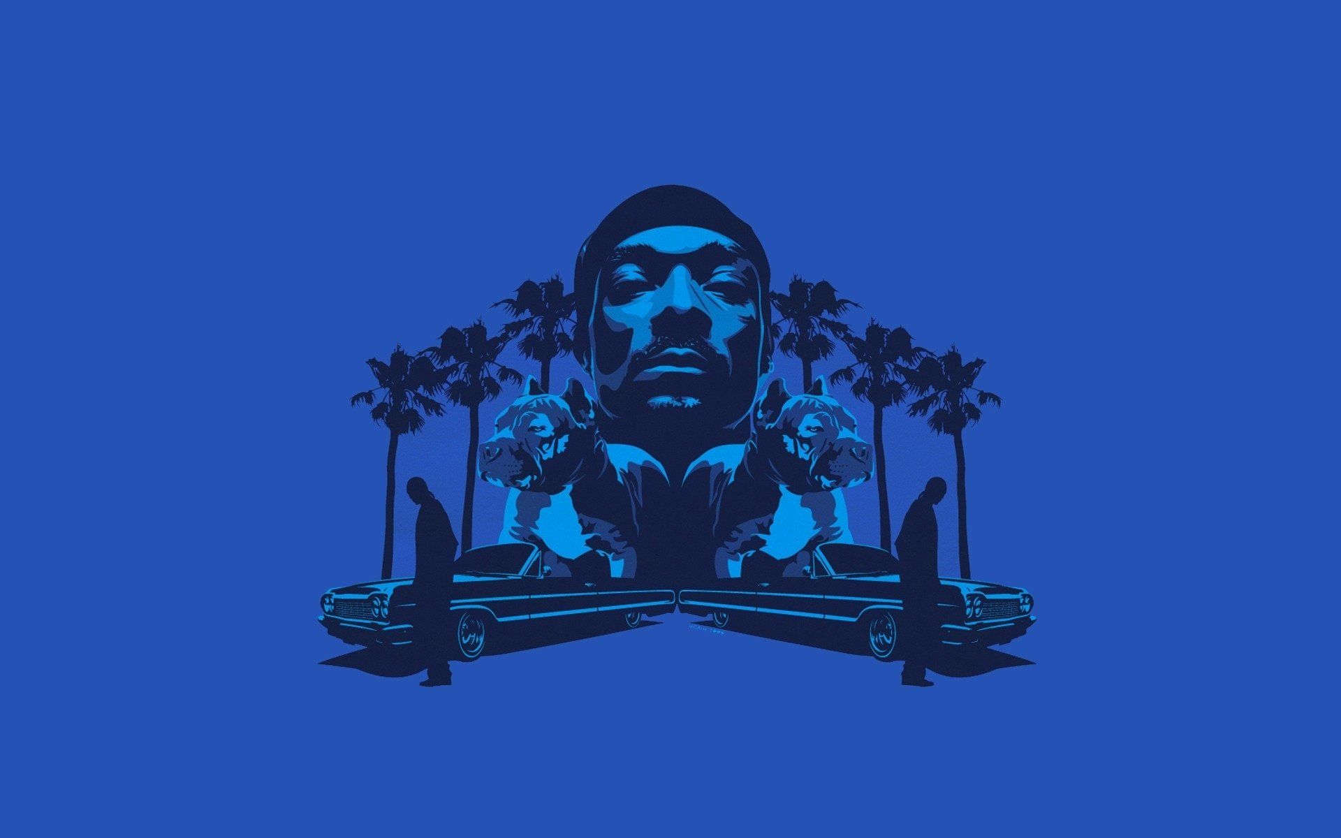 1920x1200 Blue Dog Beats / West Coast Blue Vibes / Lowrider Rap Groovex1200