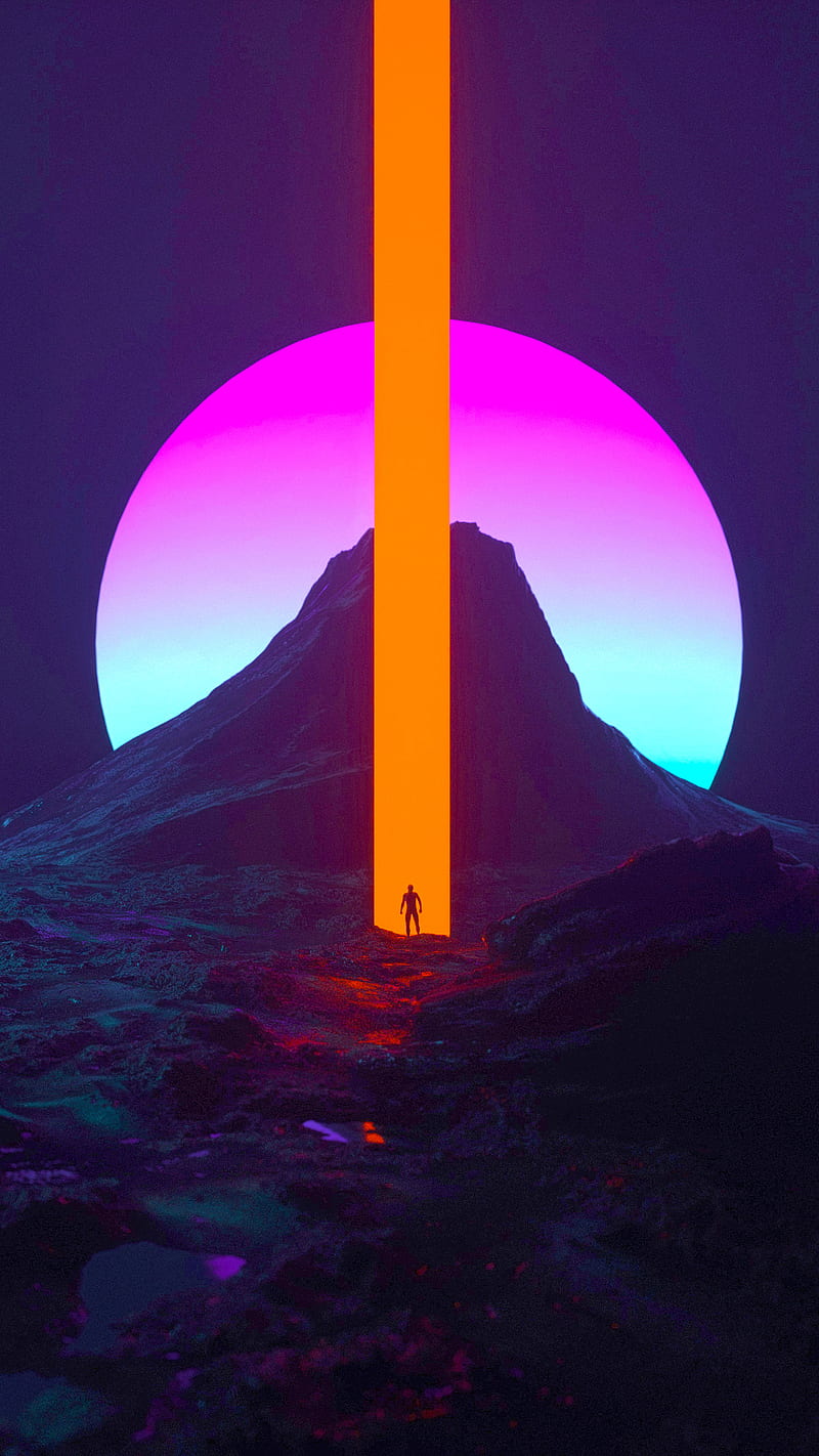 800x1422 Emergence, Karan, abstract, bonito, city, cyberpunk, cyborg, desenho, fire, funky, HD phone wallpaper