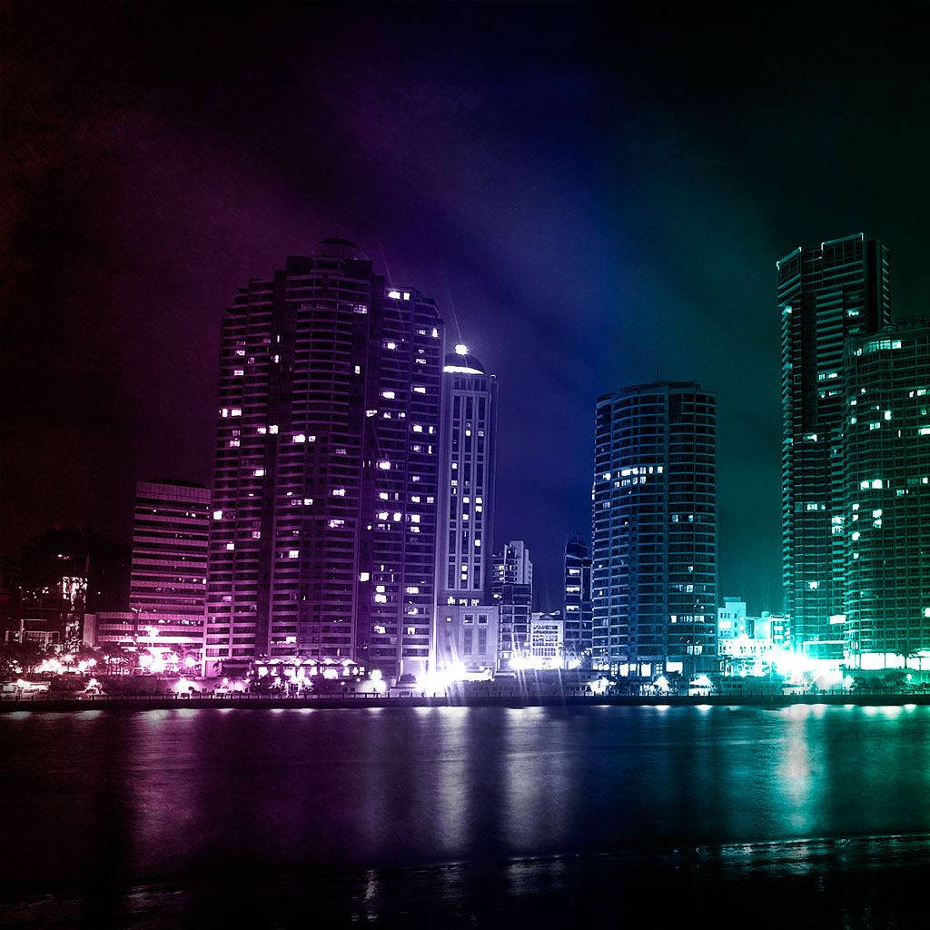 1024x1024 Download free Rgb City Lights Samsung Galaxy Tablet Wallpaper