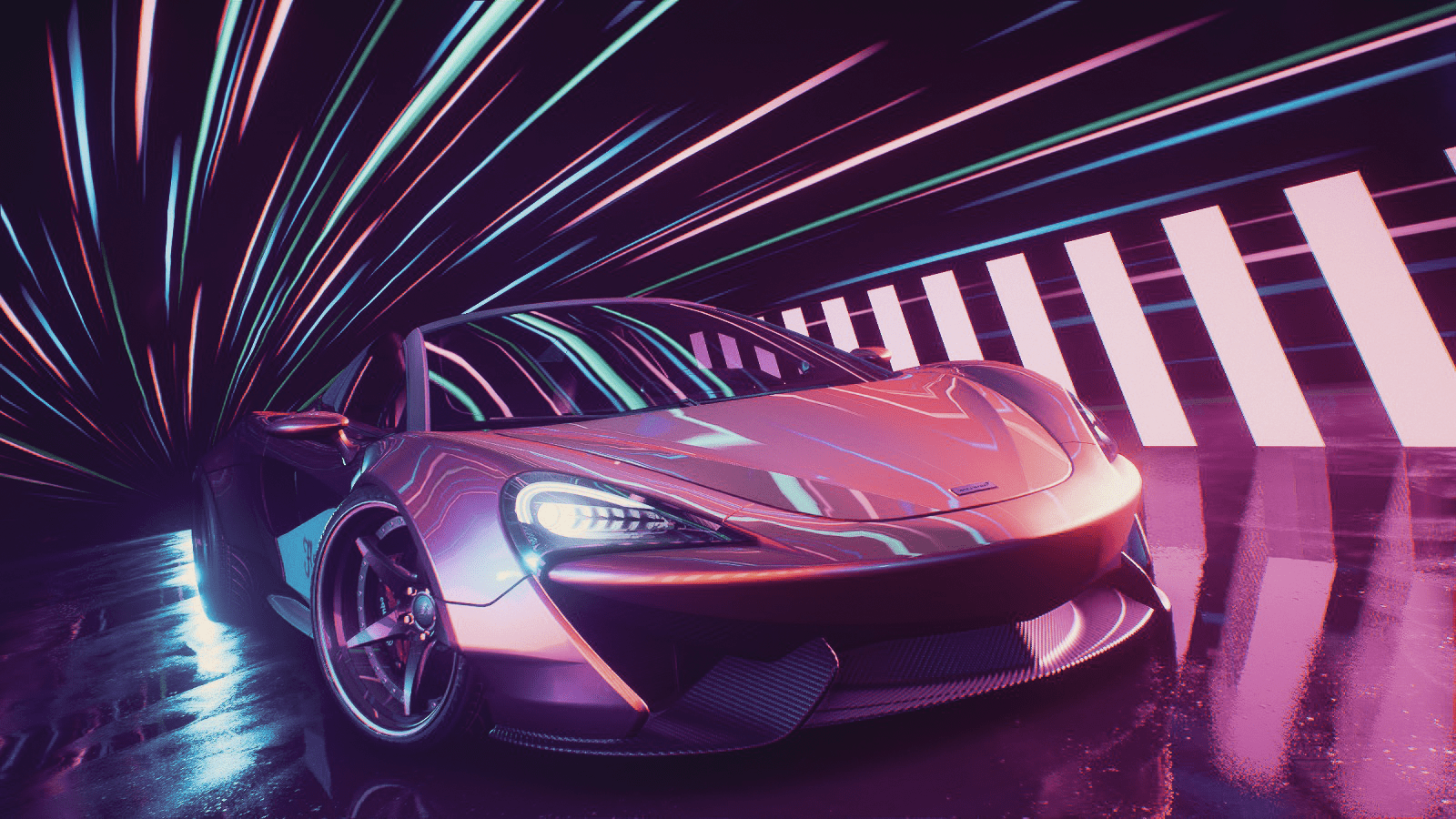1600x900 RGB Cars Wallpaper