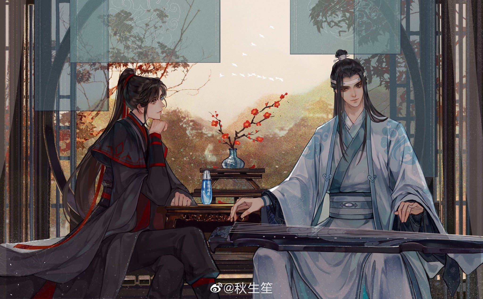 2048x1268 Desktop wallpaper: Mo Dao Zu Shi, Wei Wuxian, Lan Zhan, Lan Wangji, Wei Ying, Anime 4K free download for PC. 1015233
