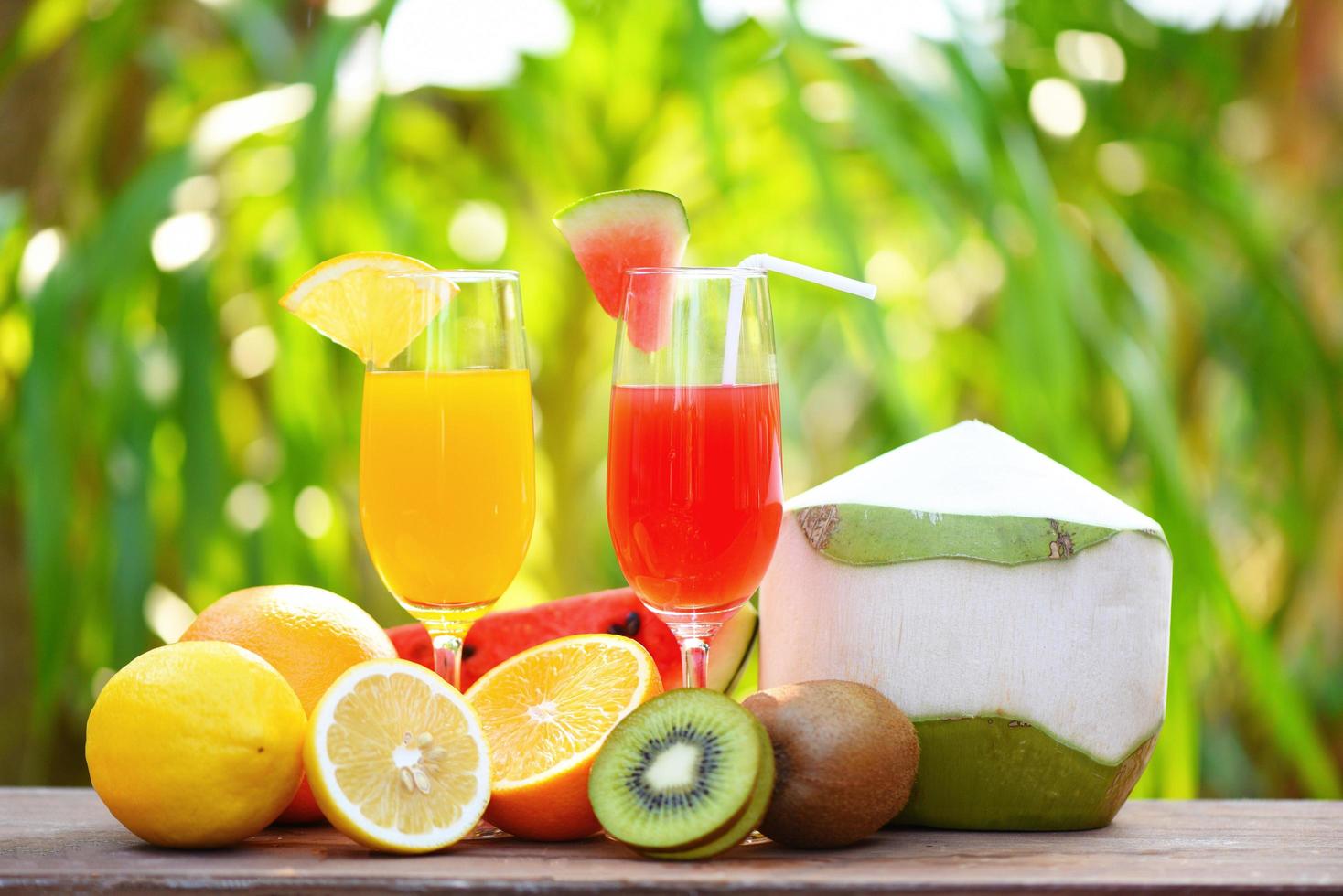 1468x980 Set of tropical fruits colorful and fresh summer juice glass healthy foods
