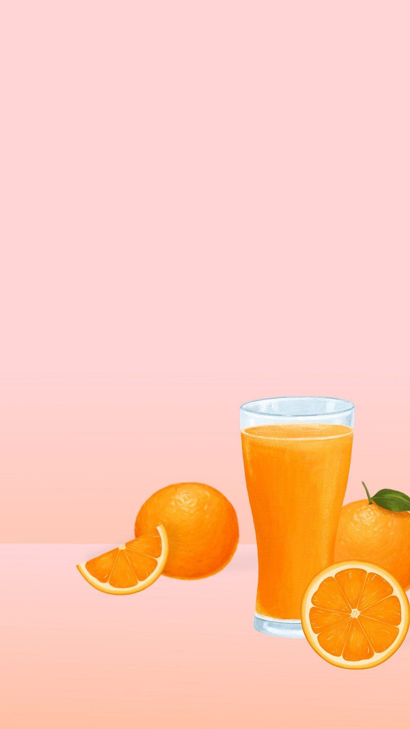 800x1422 Orange juice glass HD wallpaper. Premium Photo Illustration