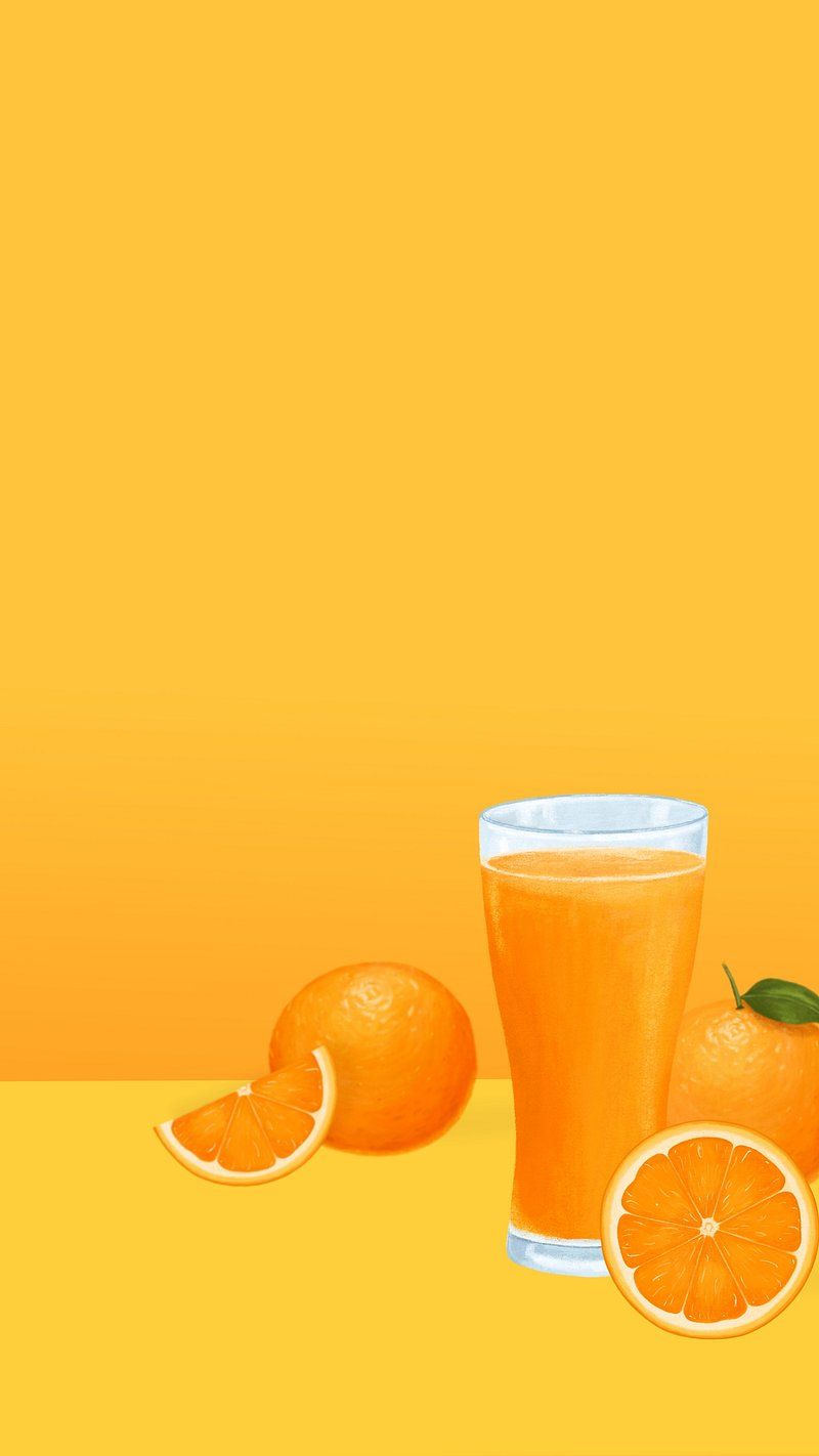 800x1422 Orange juice glass HD wallpaper. Premium Photo Illustration