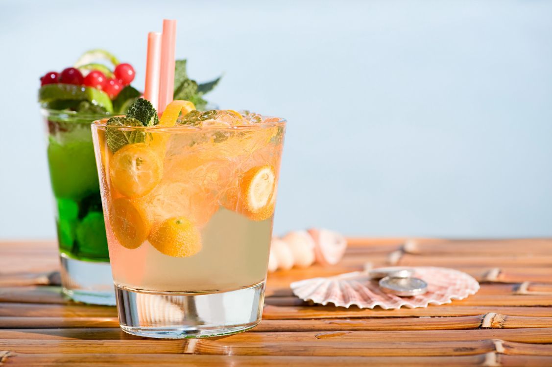 1127x750 Wallpaper Clear Drinking Glass With Orange Juice, Background Free Image