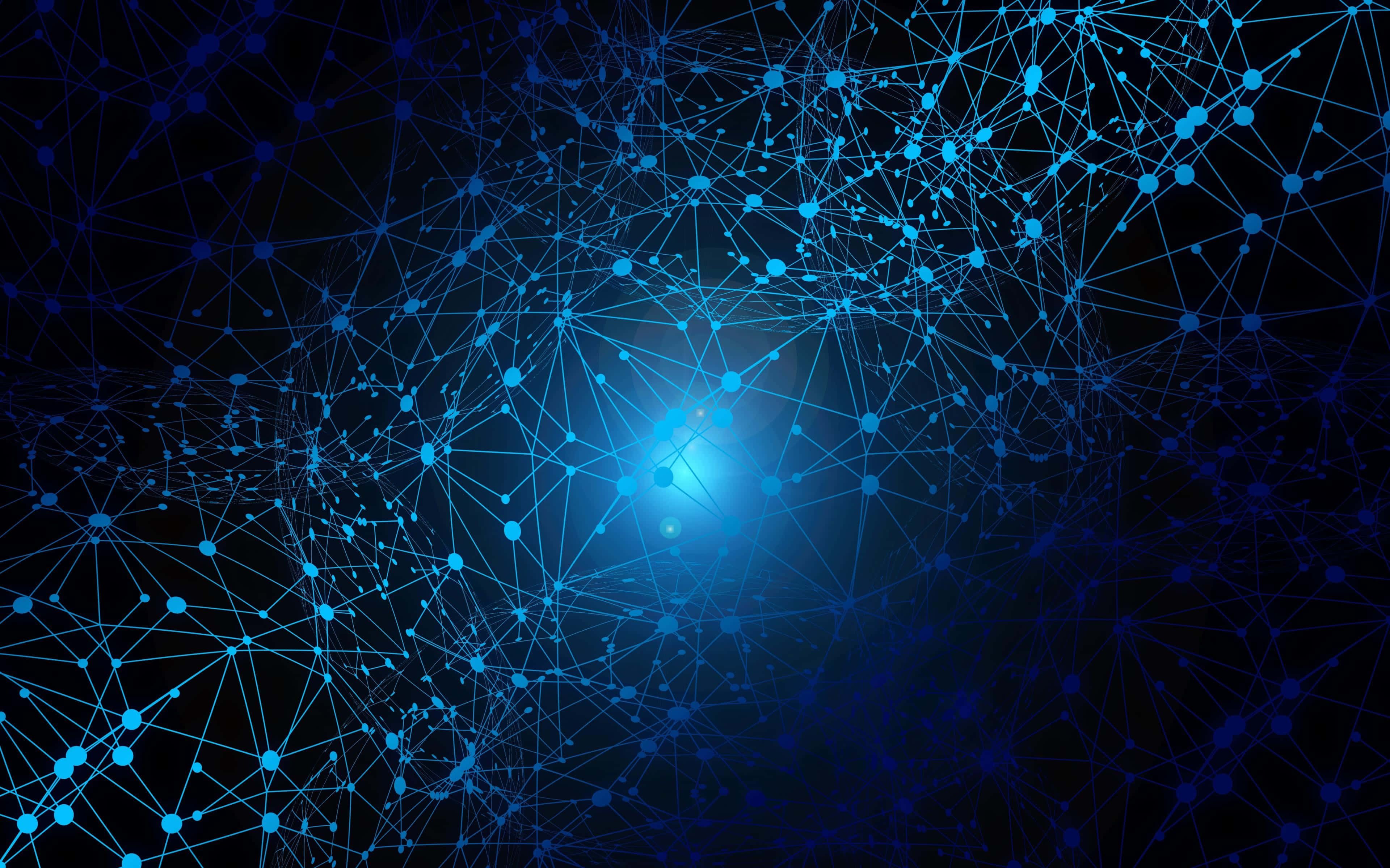 3840x2400 Download Abstract Network Connectivity Background Wallpaper