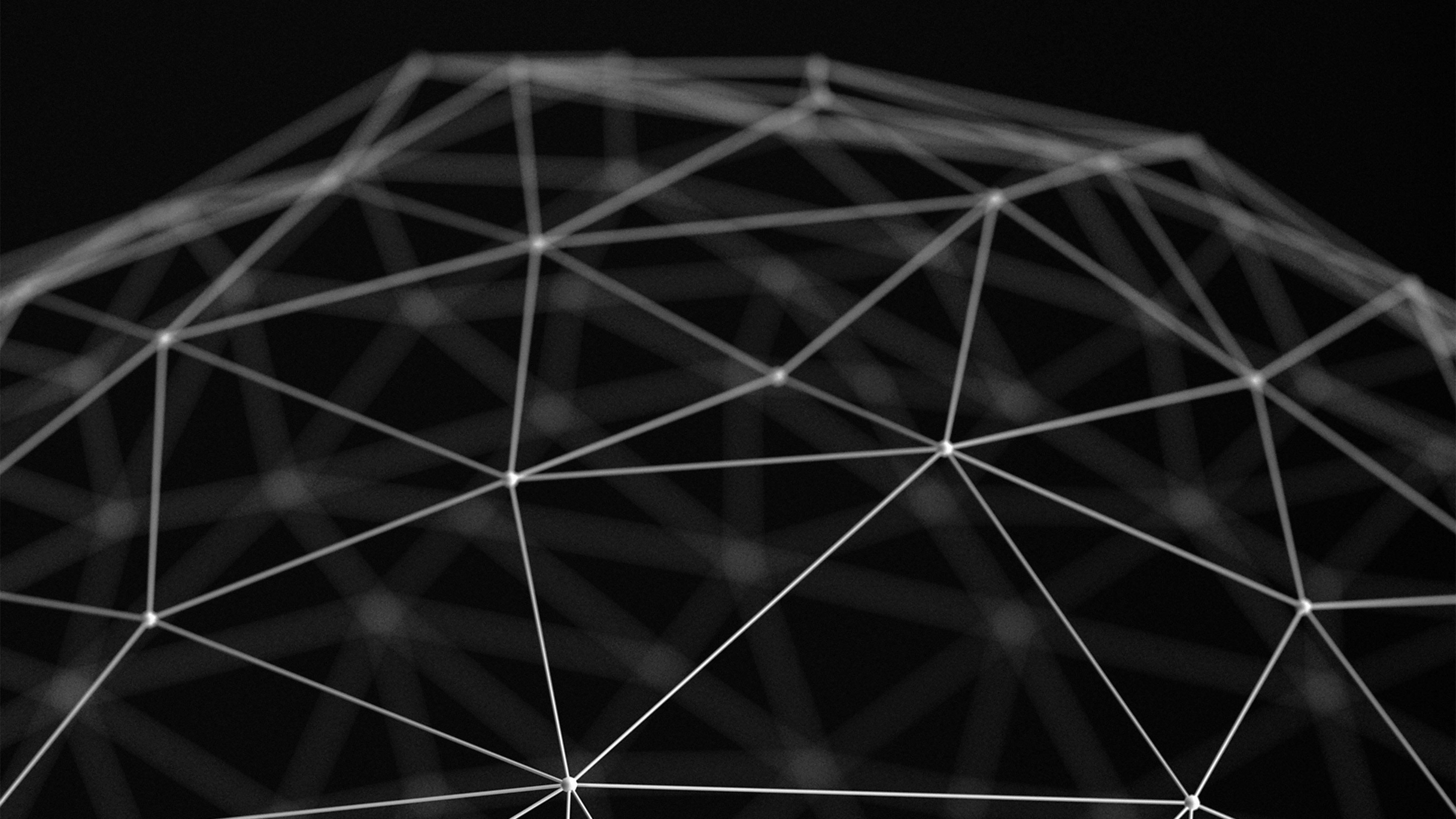 3840x2160 Dark Web Wallpaper