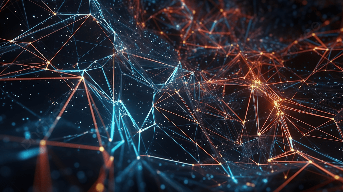 1200x673 Modern Shiny Abstract Network In The Dark With Lines And Wires Photo And Picture For Free Download