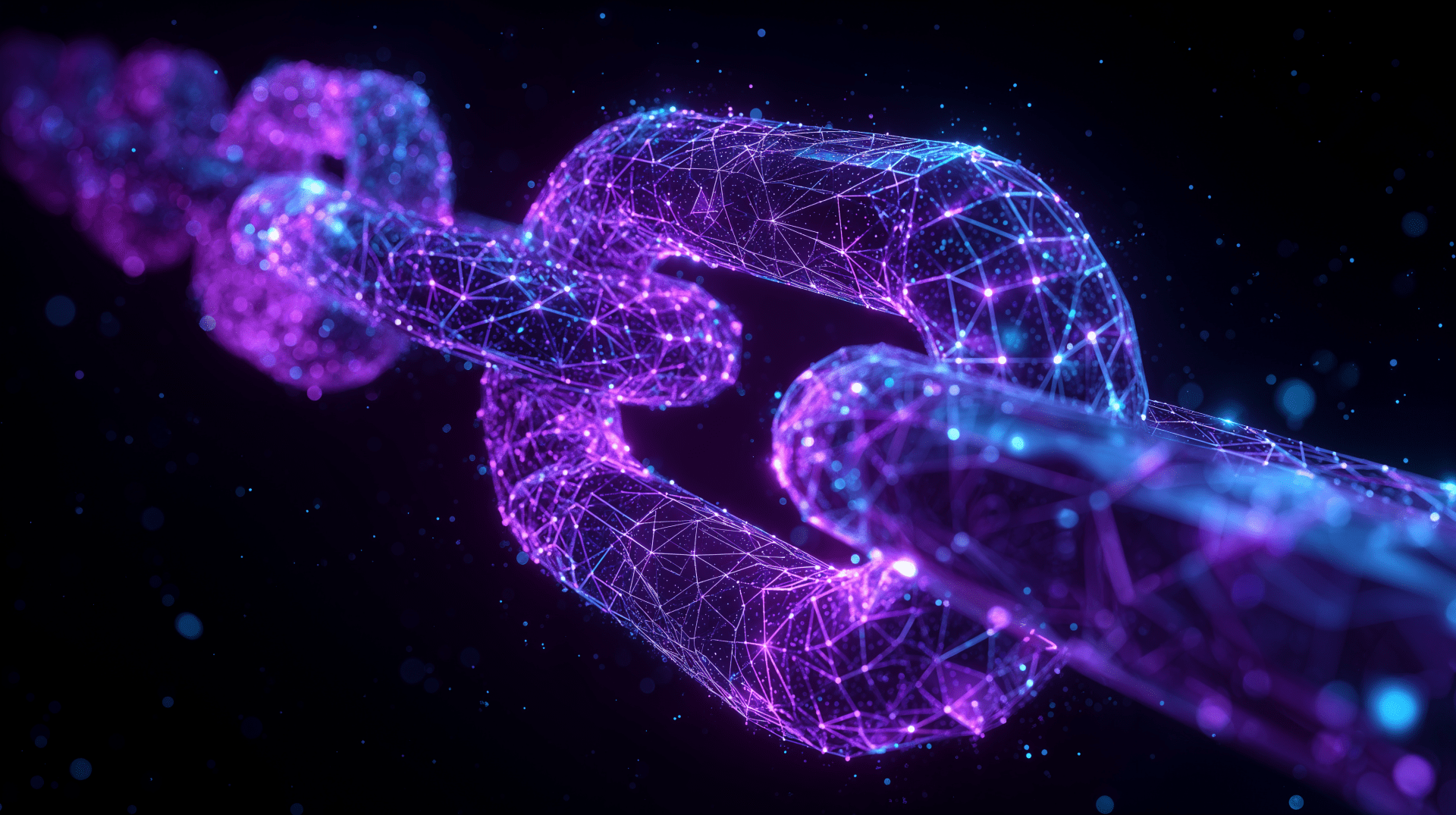 1920x1075 Blockchain Network 4K Ultra HD Digital Chain Wallpaper