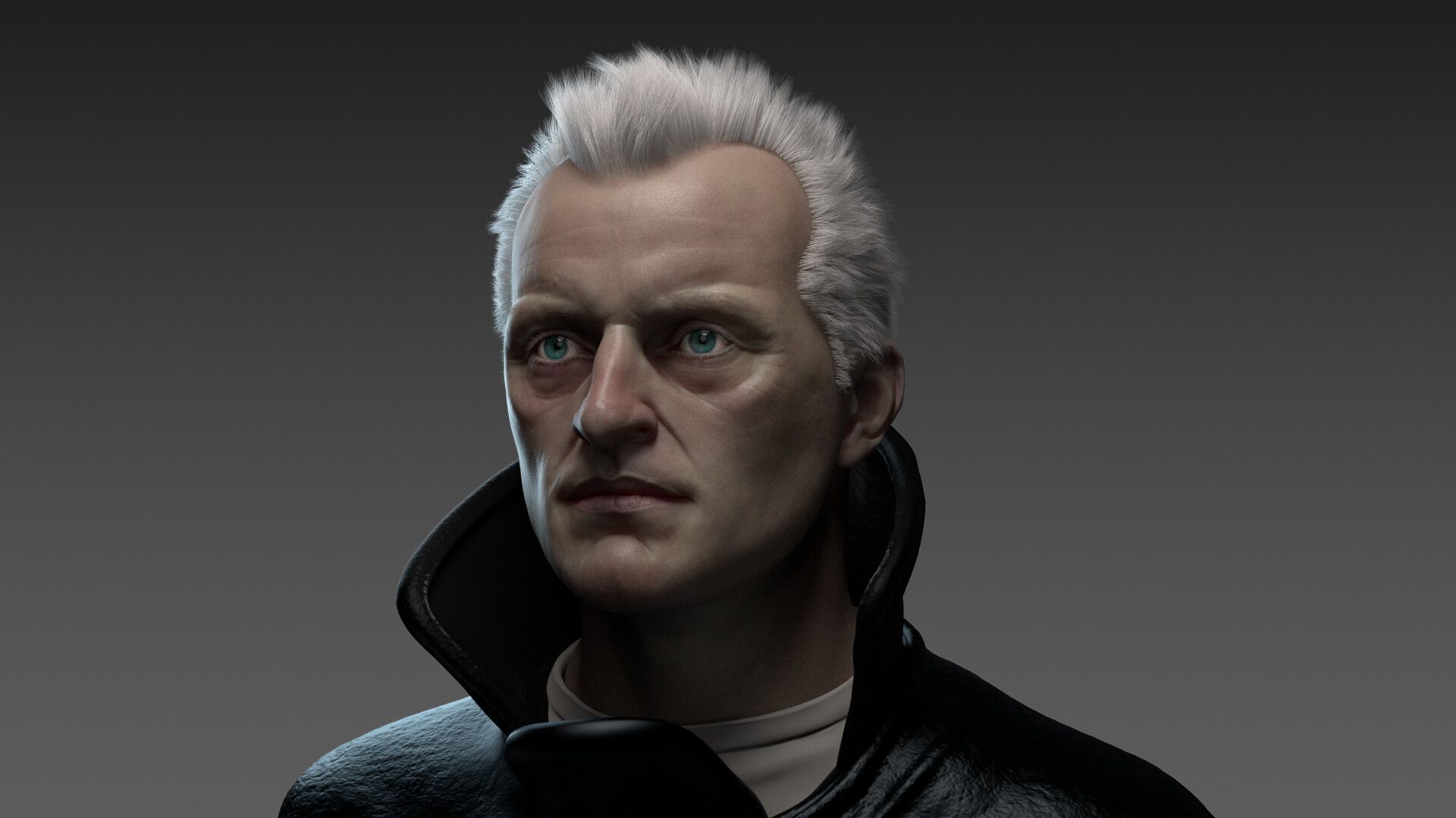 1920x1080 Oliver Cook Roy Batty Rutger Hauer Portrait (Render Test)