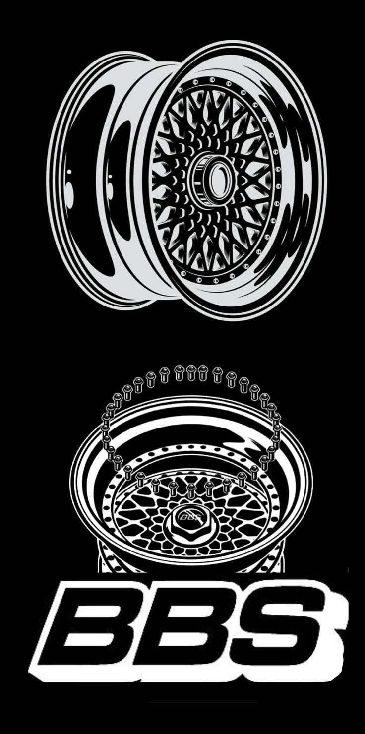 736x1480 BBS Wheels Logo Design with Tire. Bbs wheels wallpaper, Bbs wheel tattoo, Bbs wheel drawing