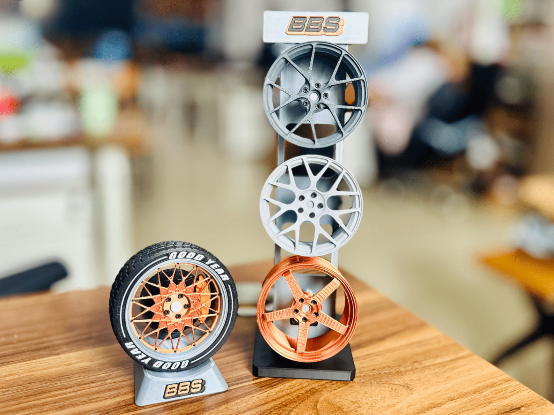 1920x1440 BBS Wheel Desktop Decoration Set 3D Print Model