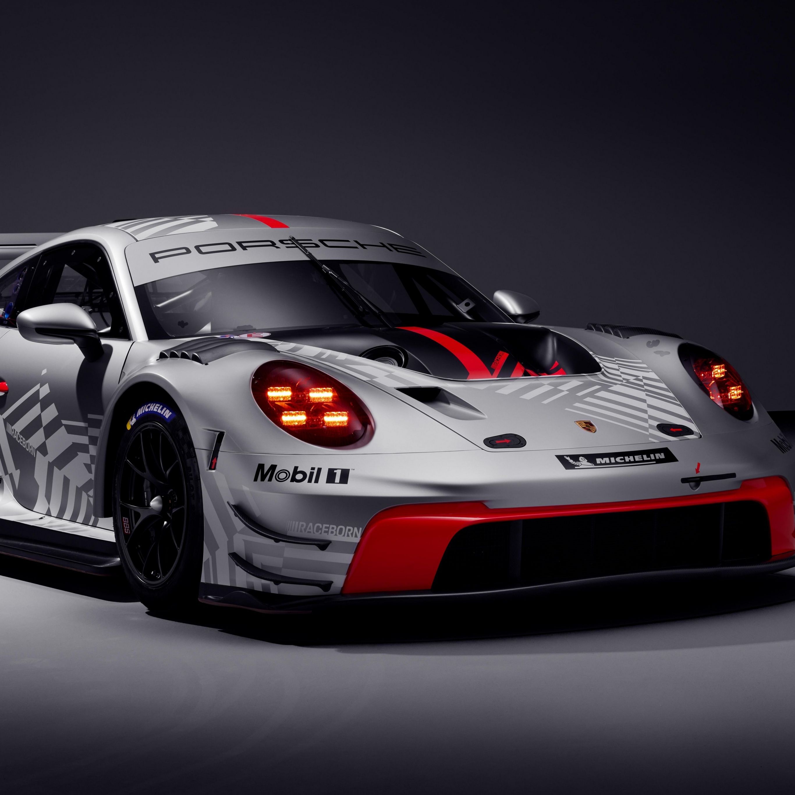 2732x2732 Porsche 911 GT3 R Wallpaper 4K, 5K, Dark background