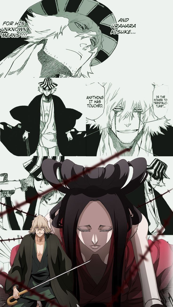 736x1308 Urahara Kisuke. Bankai Kannonbiraki Benihime Aratame