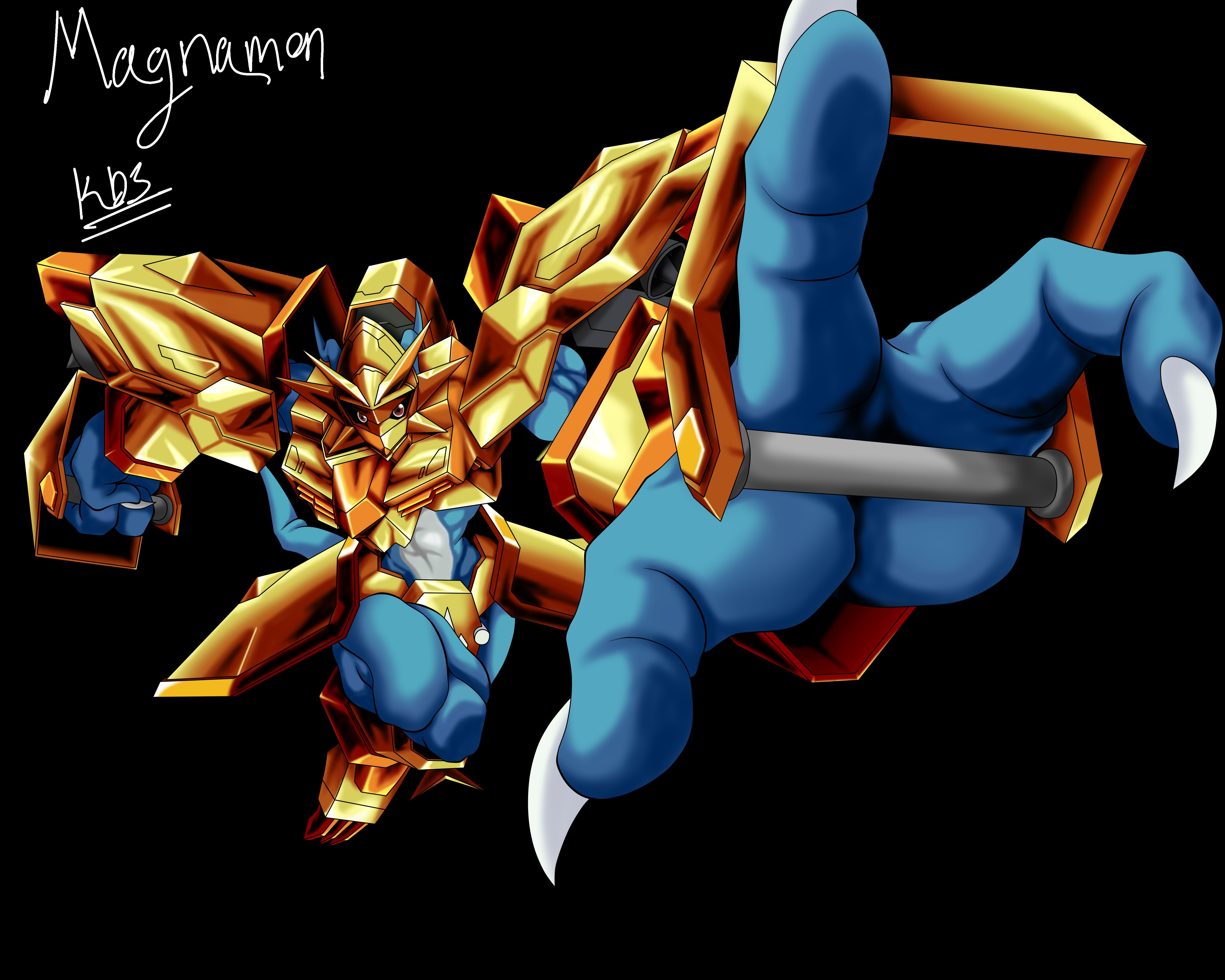 5000x4000 Magnamon Adventure 02 by KDS Anime Image Board