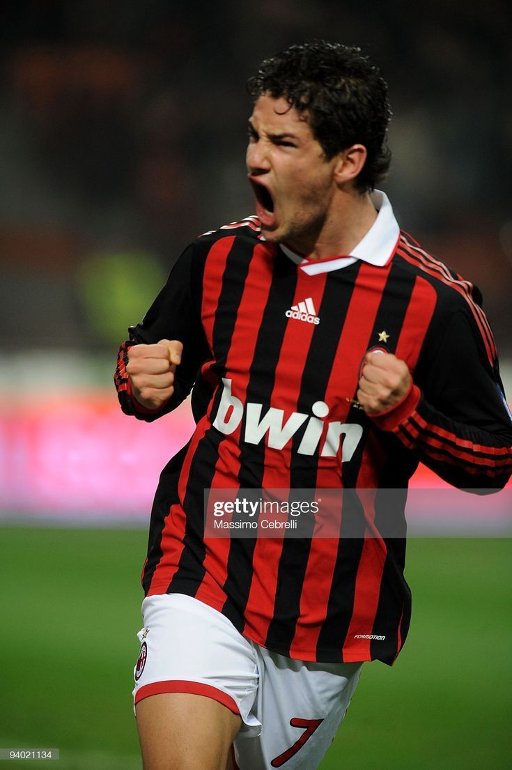 735x1105 Alexandre Pato of AC Milan celebrates scoring Milan's third goal
