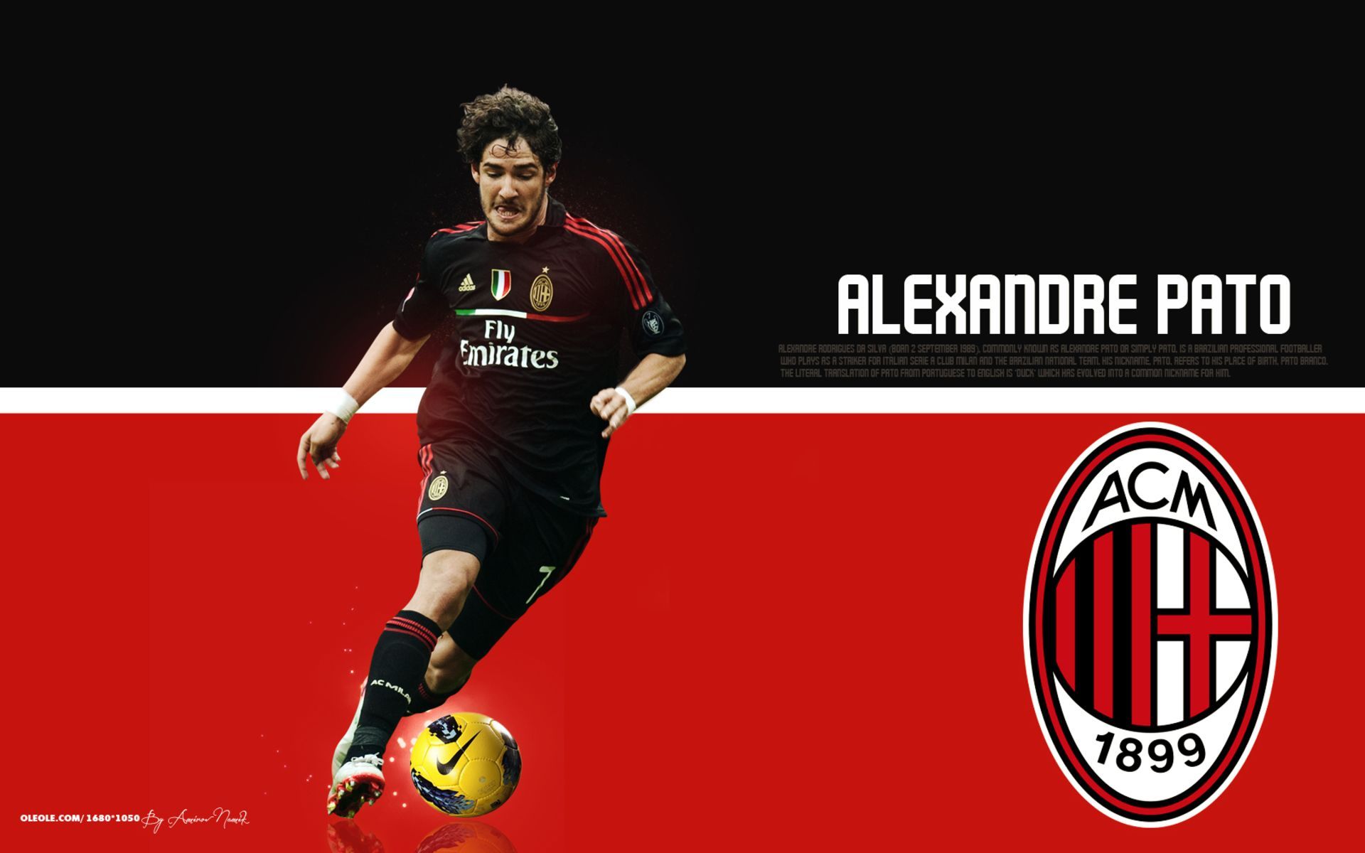 1920x1200 Phone wallpaper: Alexandre Pato, Sports, A C Milan, Soccer 508564