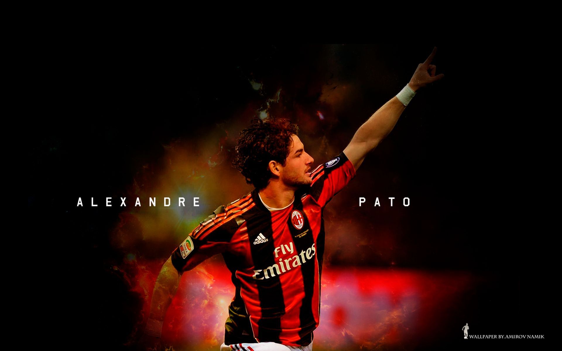 1920x1200 Desktop wallpaper: A C Milan, Sports, Alexandre Pato, Soccer 4K free download for PC. 508566