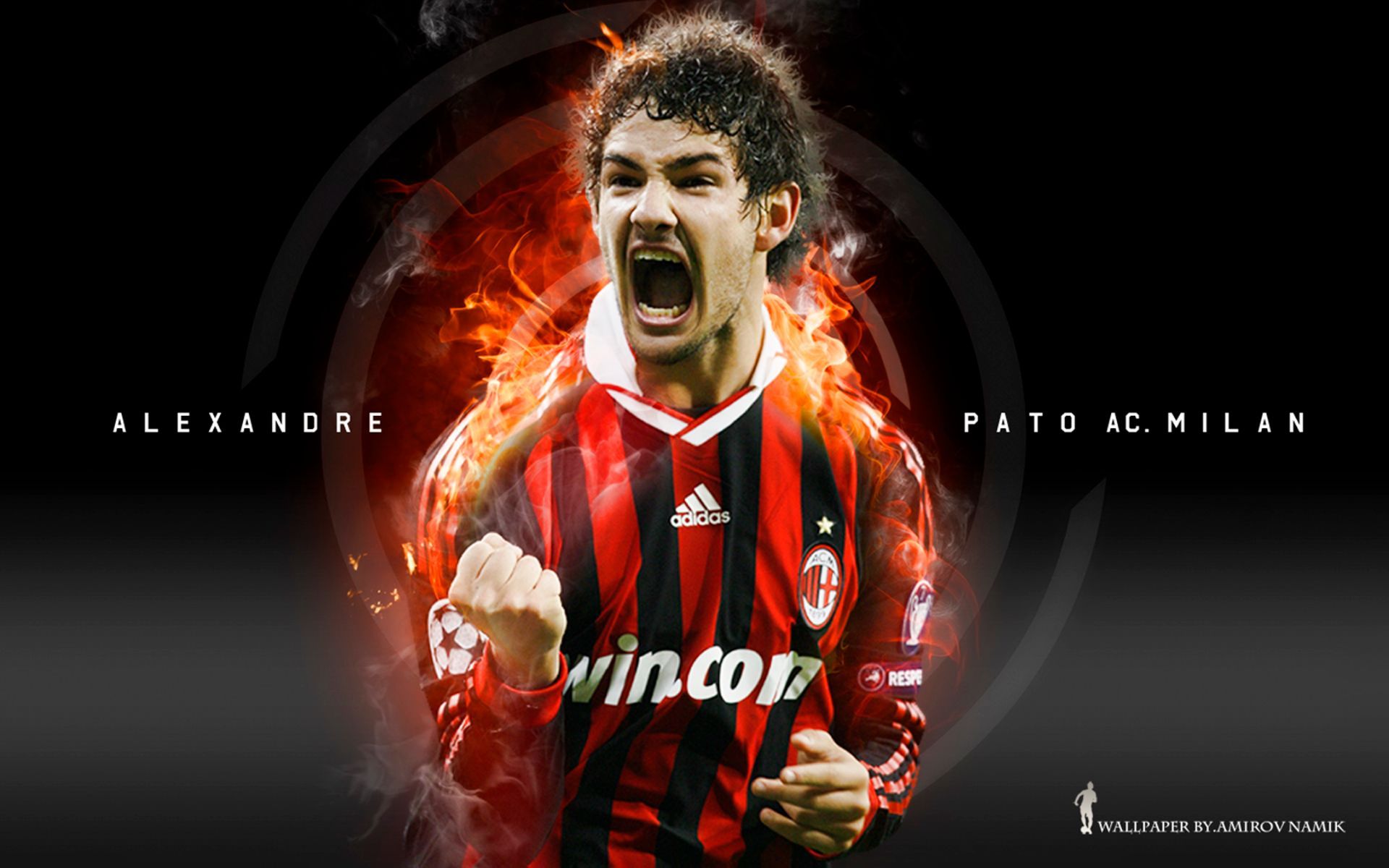 1920x1200 Desktop wallpaper: Alexandre Pato, Sports, A C Milan, Soccer 4K free download for PC. 508567