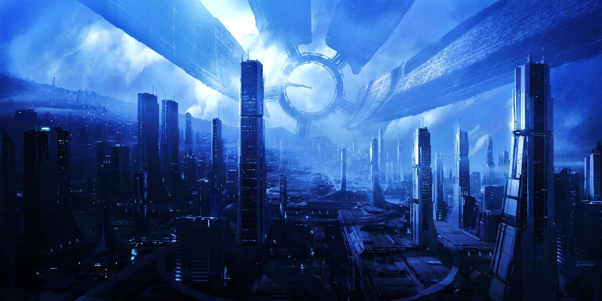 2048x1024 Citadel HD Wallpaper Mass Effect Video Game Scenex1024