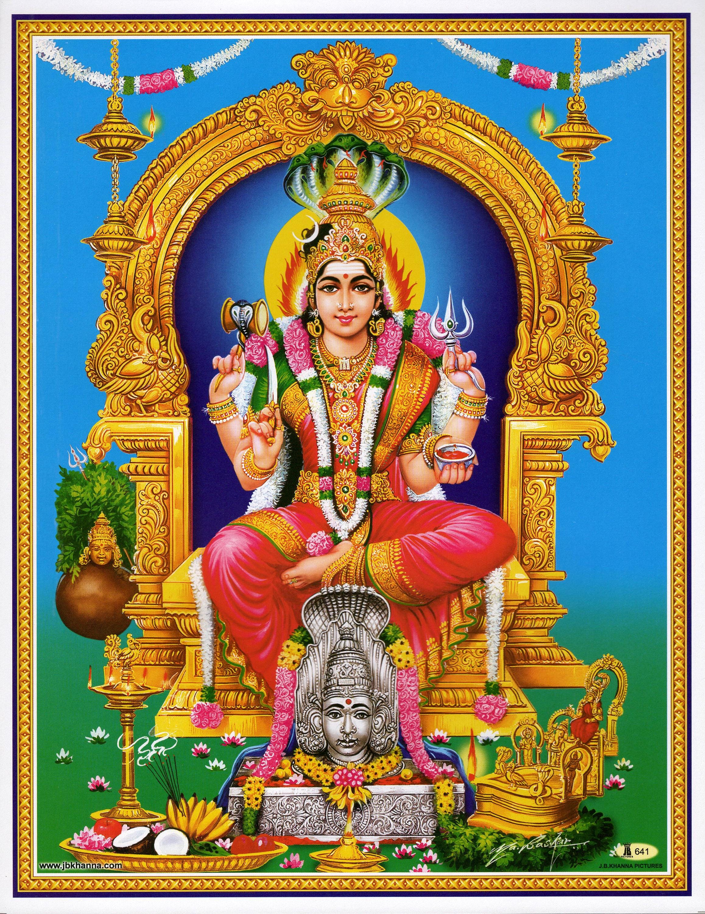 2315x3000 Samayapuram Mariamman. Vintage Style Indian Hindu Devotional Print
