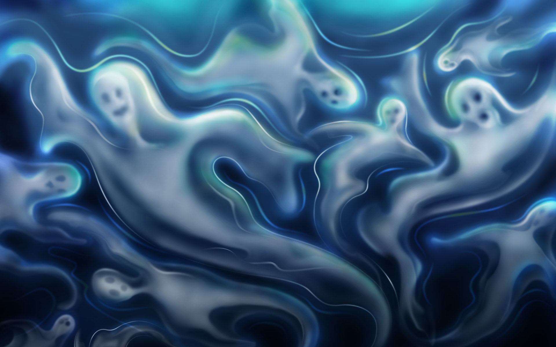 1920x1200 The ghosts at Halloween Desktop wallpaper 1920x1200