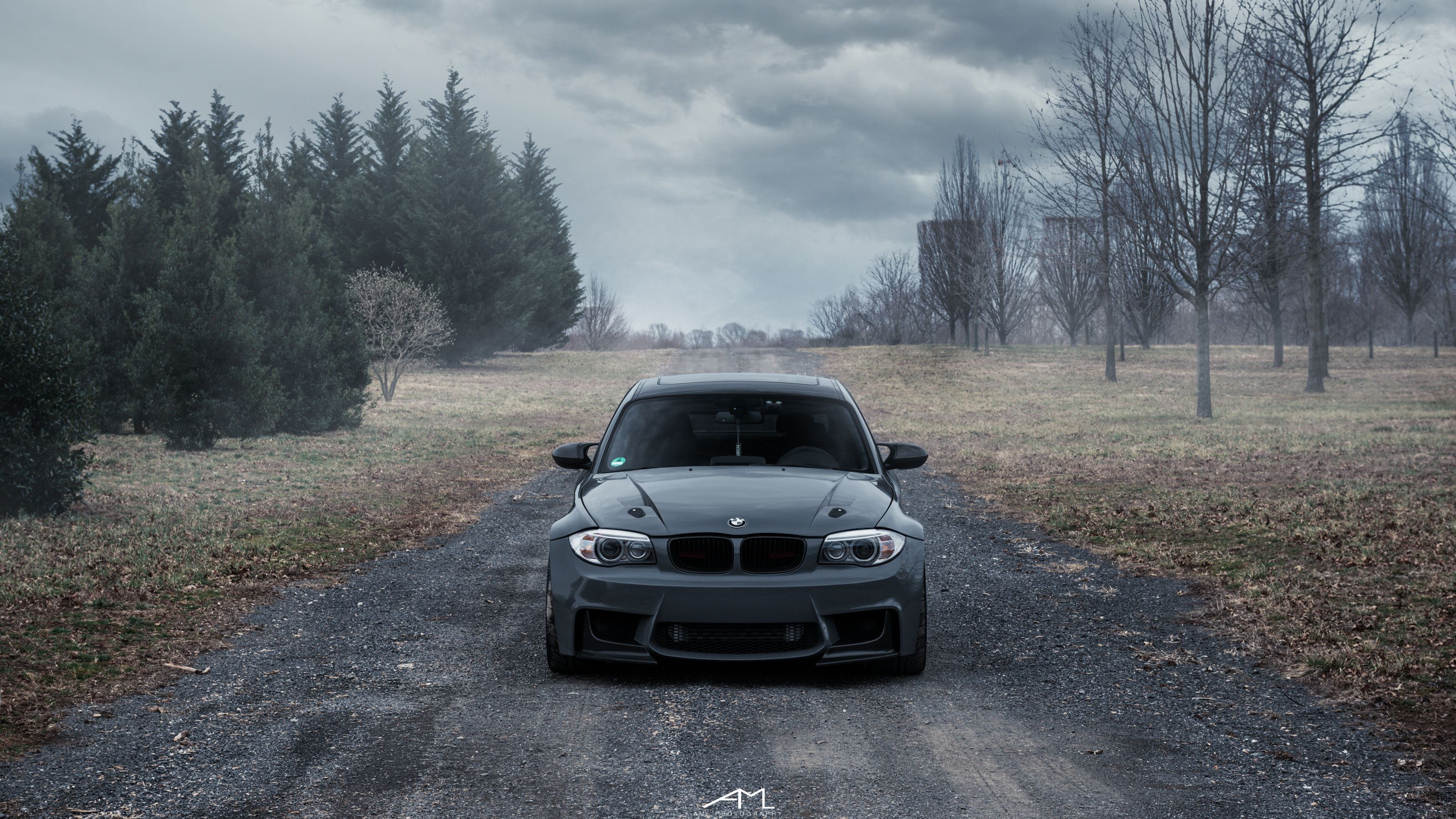 3200x1800 Dark Smoke Headlights Provides Mysterious Appearance To Gray BMW 1 Series. CARiD.com Gallery