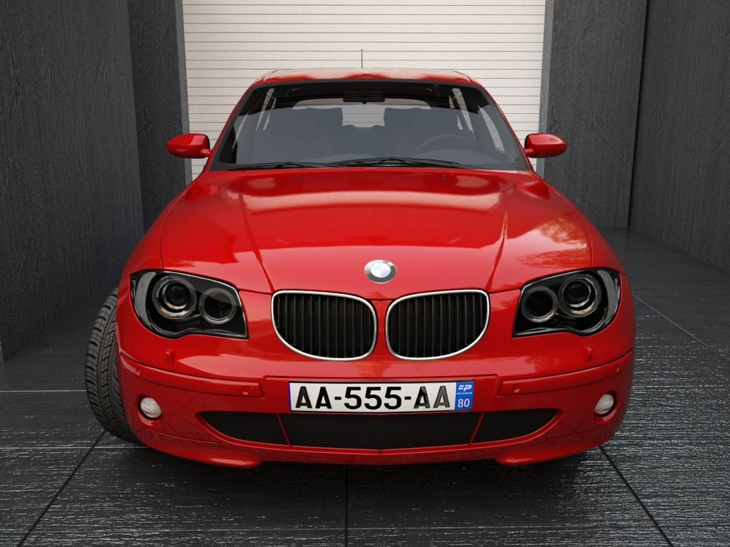 1024x768 BMW Series 1 3D Model