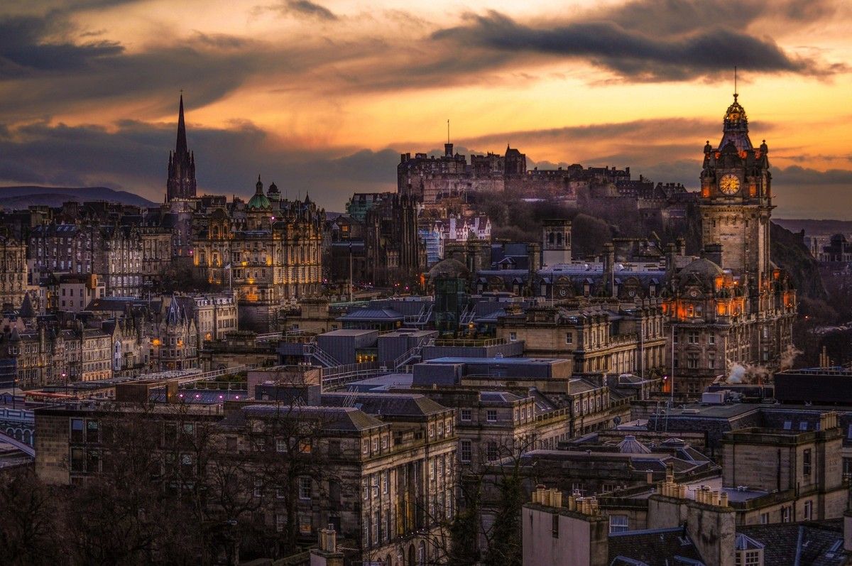 1200x797 Edinburgh Castle Scotland City Break Cityscape Canvas Picture Wall Art Prints