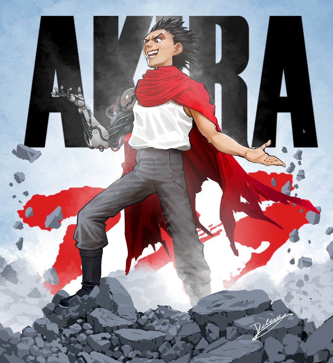 1101x1200 Draftsman79 on X: Tetsuo done. I got an idea for the poster now. #Akira / X