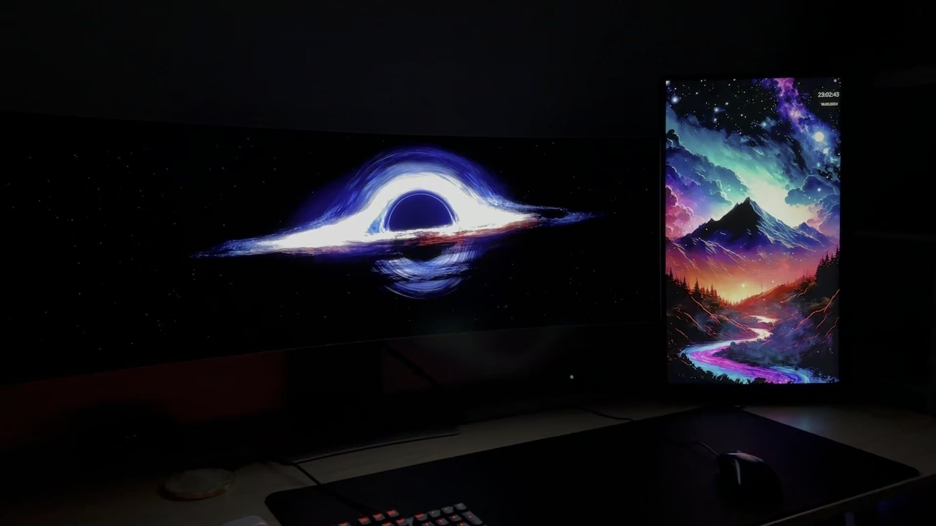 1920x1080 Share your favourite OLED wallpaper (can you spot the cat?)