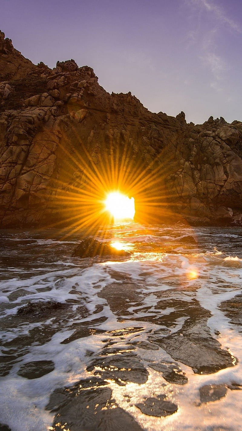 800x1422 Pfeiffer Beach CA pfeiffer beach, sunset, usa, HD phone wallpaper