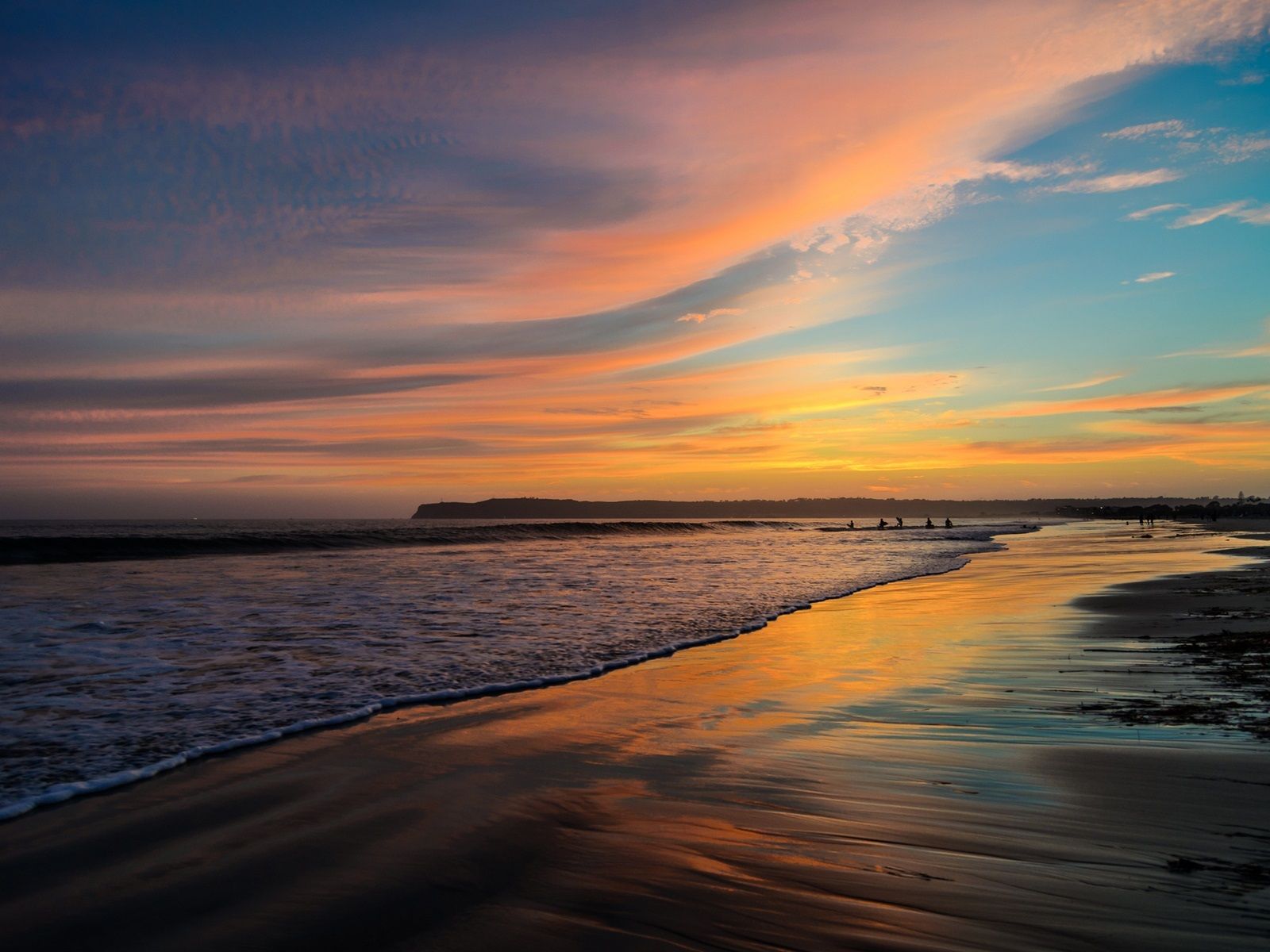 1600x1200 San Diego, California, USA, Beach, Ocean, Sunset 640x1136 IPhone 5 5S 5C SE Wallpaper, Background, Picture, Image