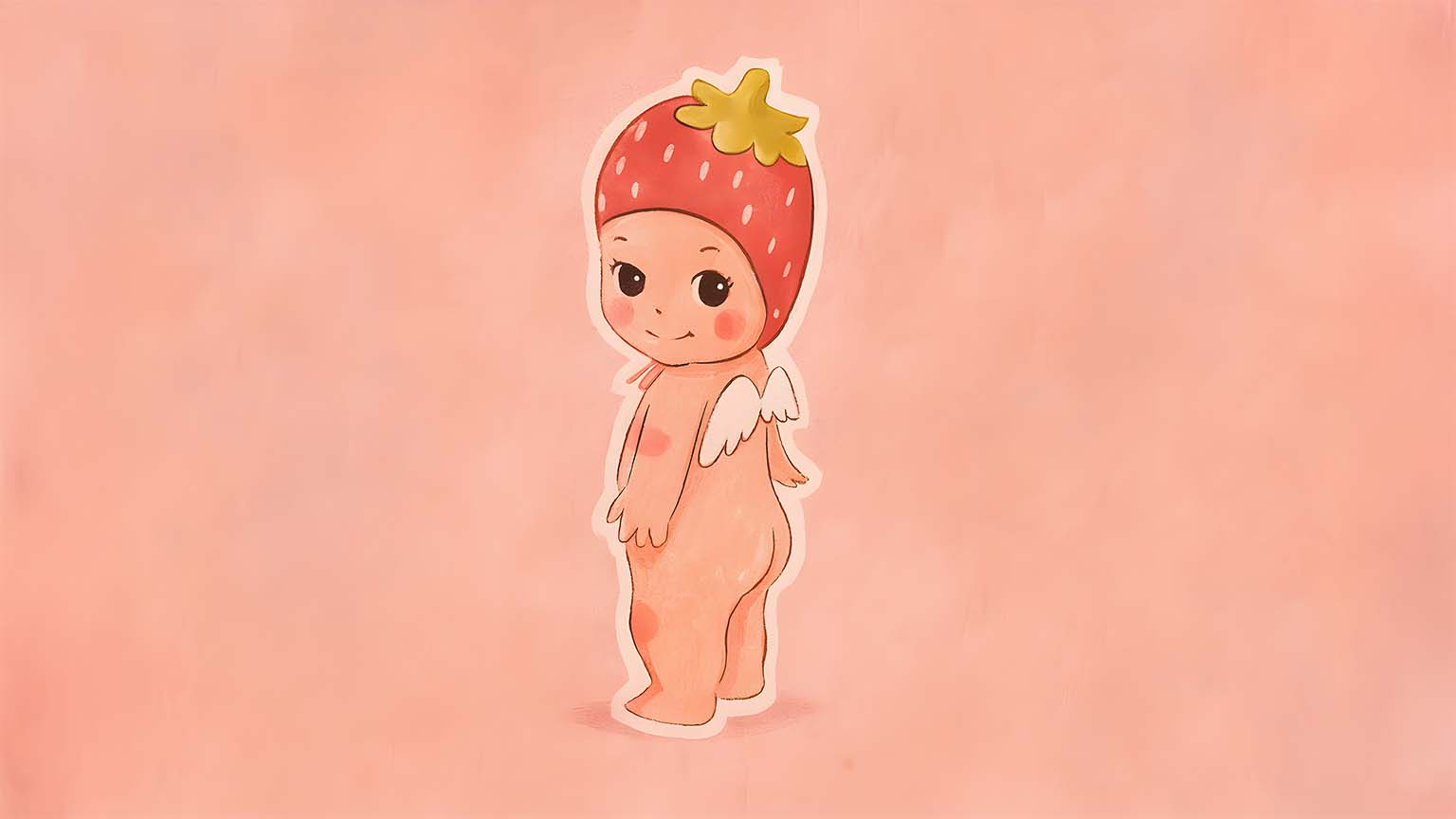 1536x864 Sonny Angel Strawberry Cute Pink Desktop Wallpaper 4K & HD