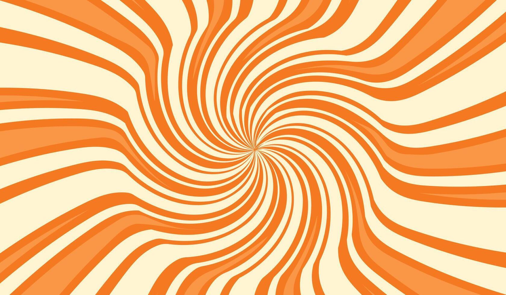1680x980 Caramel swirl background in orange color. Cream lollipop pattern