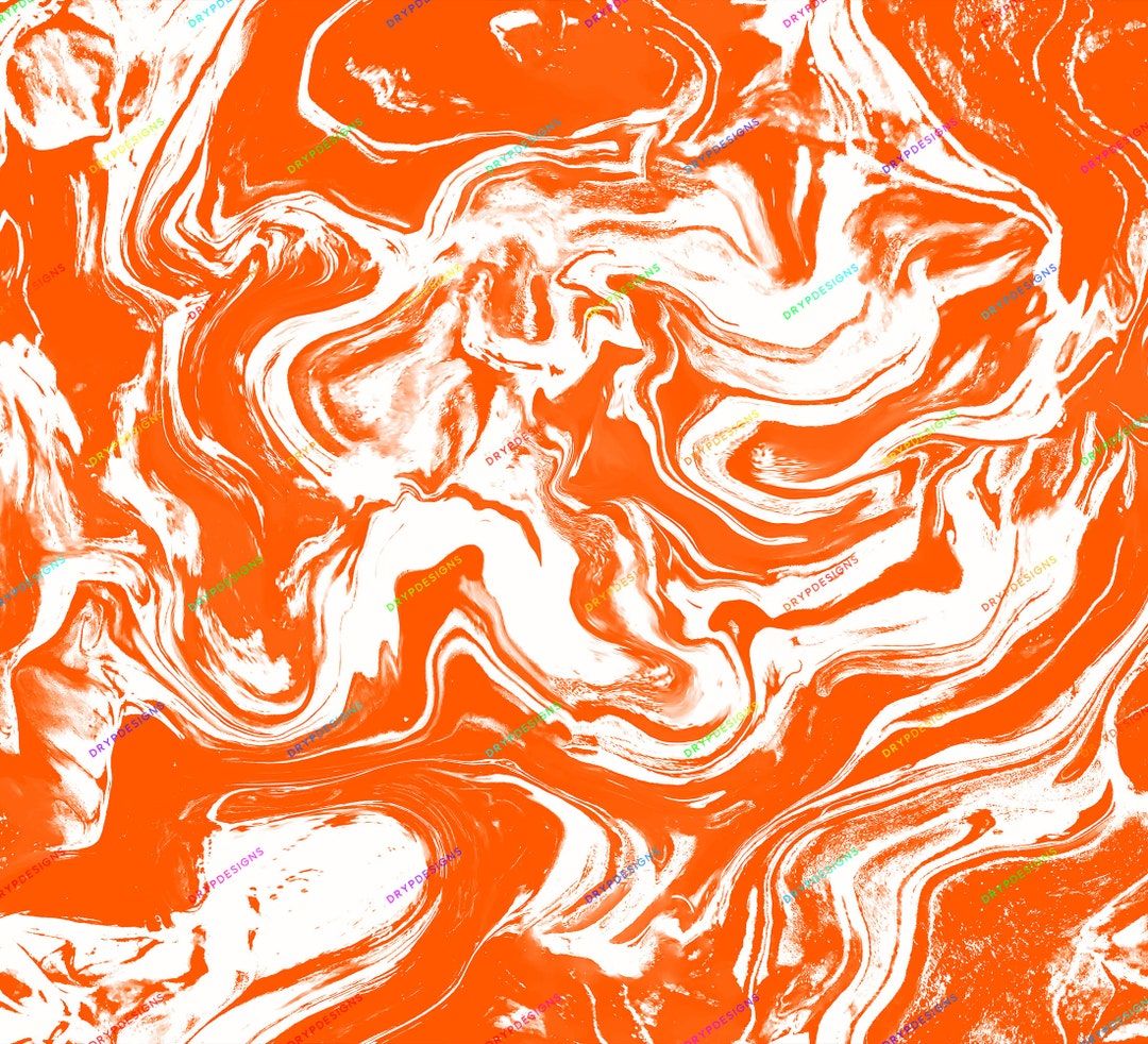 1080x982 Orange + White Marble Swirl Seamless Background Texture Liquid Marble Digital Paper PNG Download Files