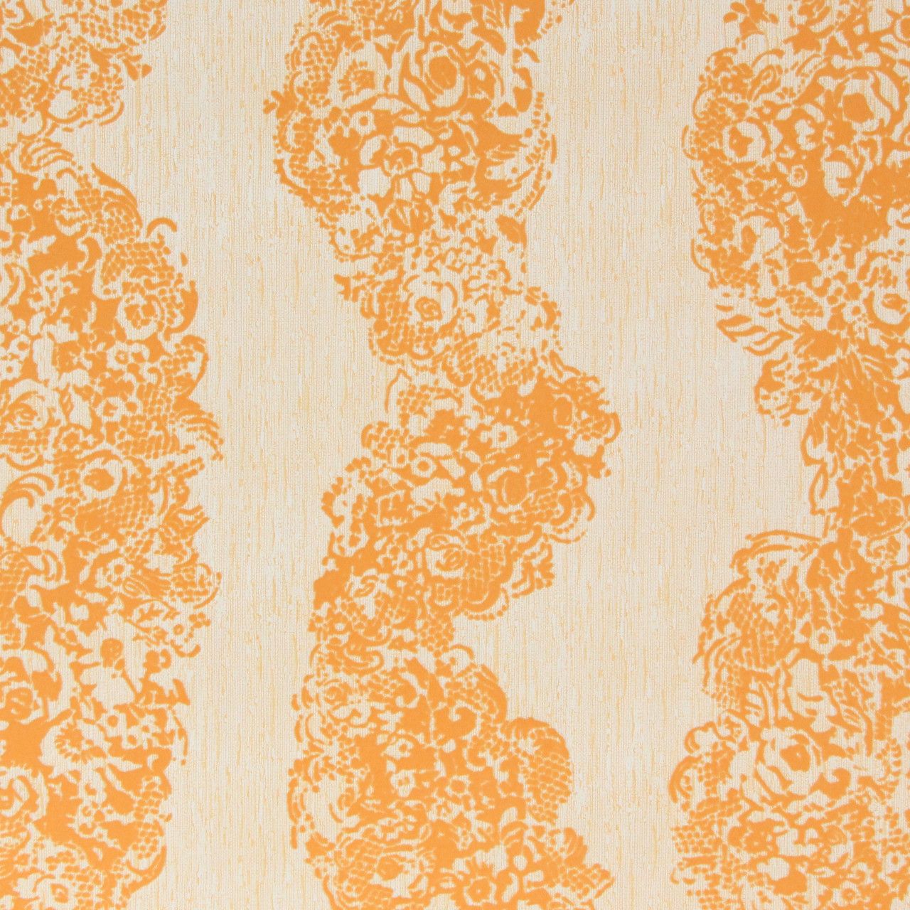1280x1280 1970s Vintage Wallpaper Orange Swirl Flock's Vintage Wallpaper