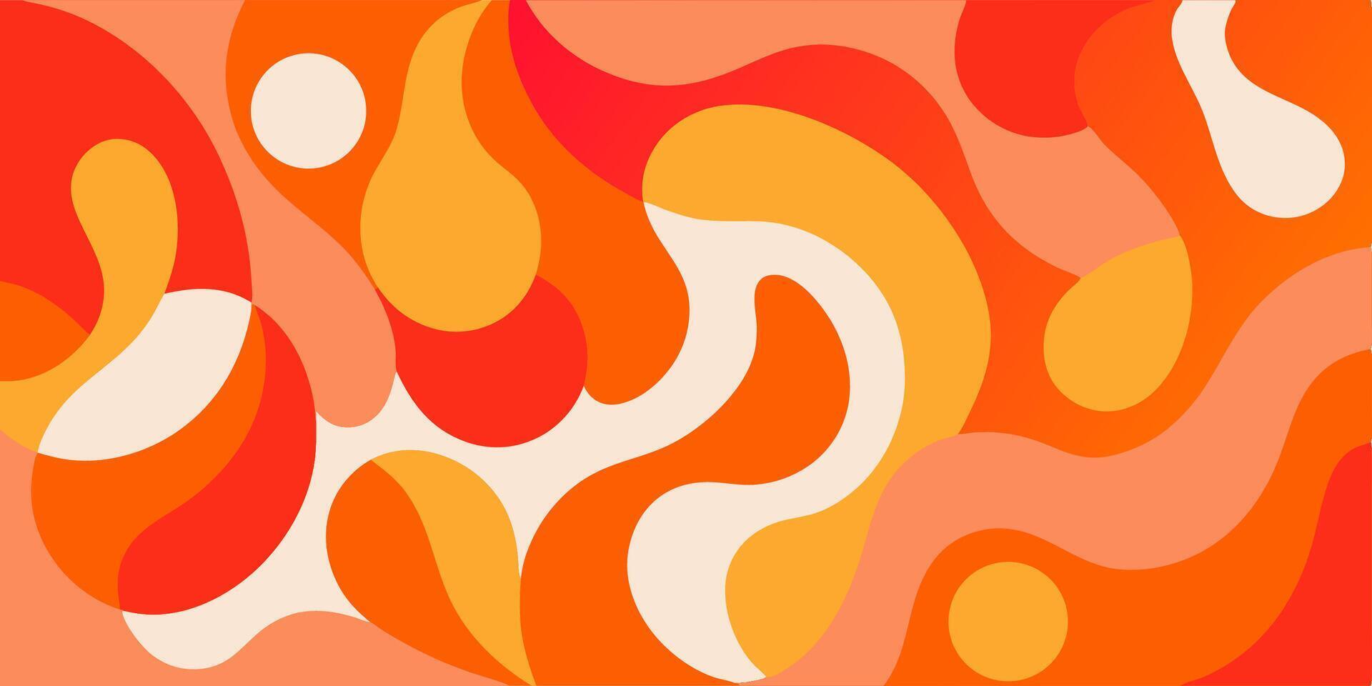1920x960 Abstract Orange and Red Swirl Background Modern Design
